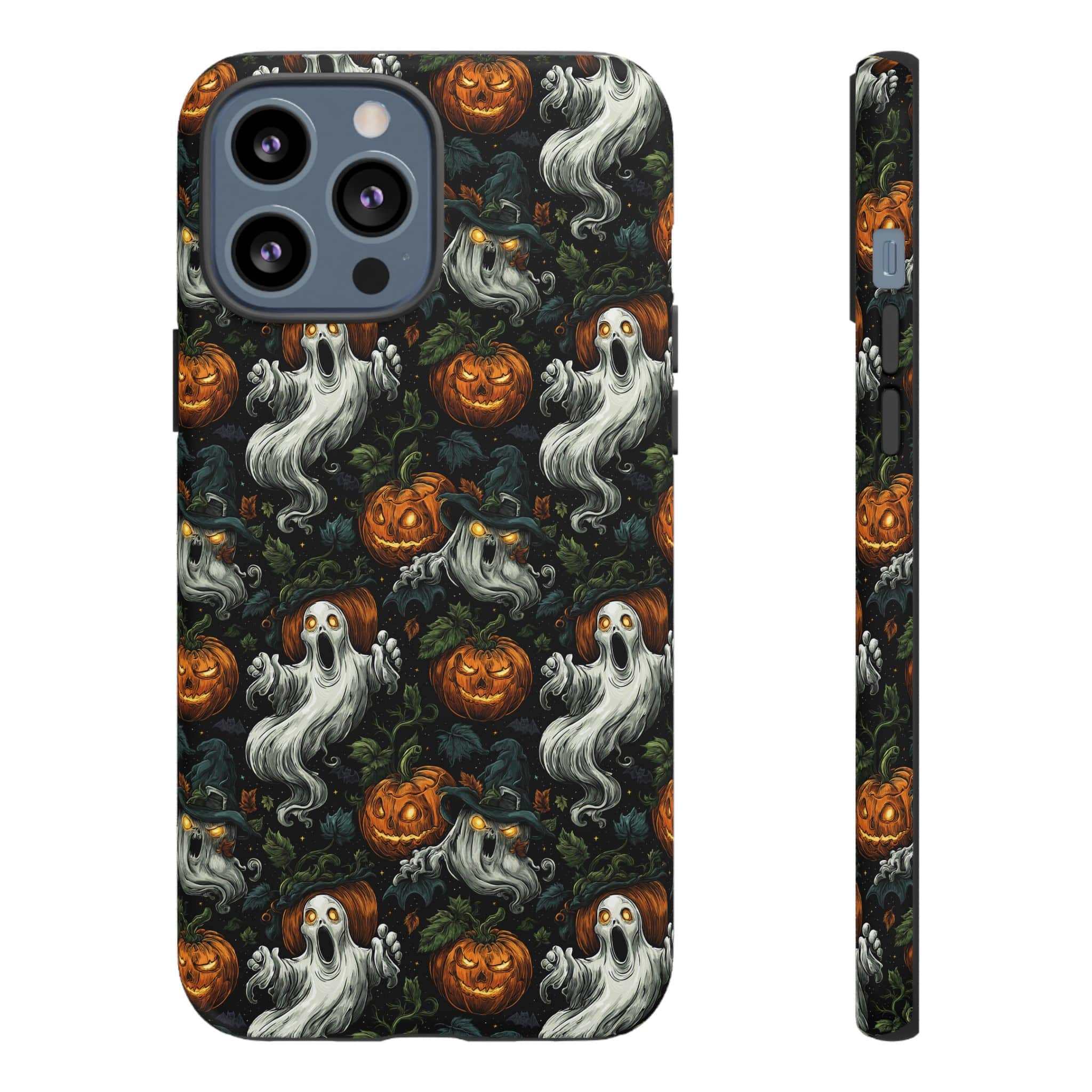 Ghosts & Pumpkins Pattern 1 Samsung & iPhone Ultra Tough Cases - Image 66