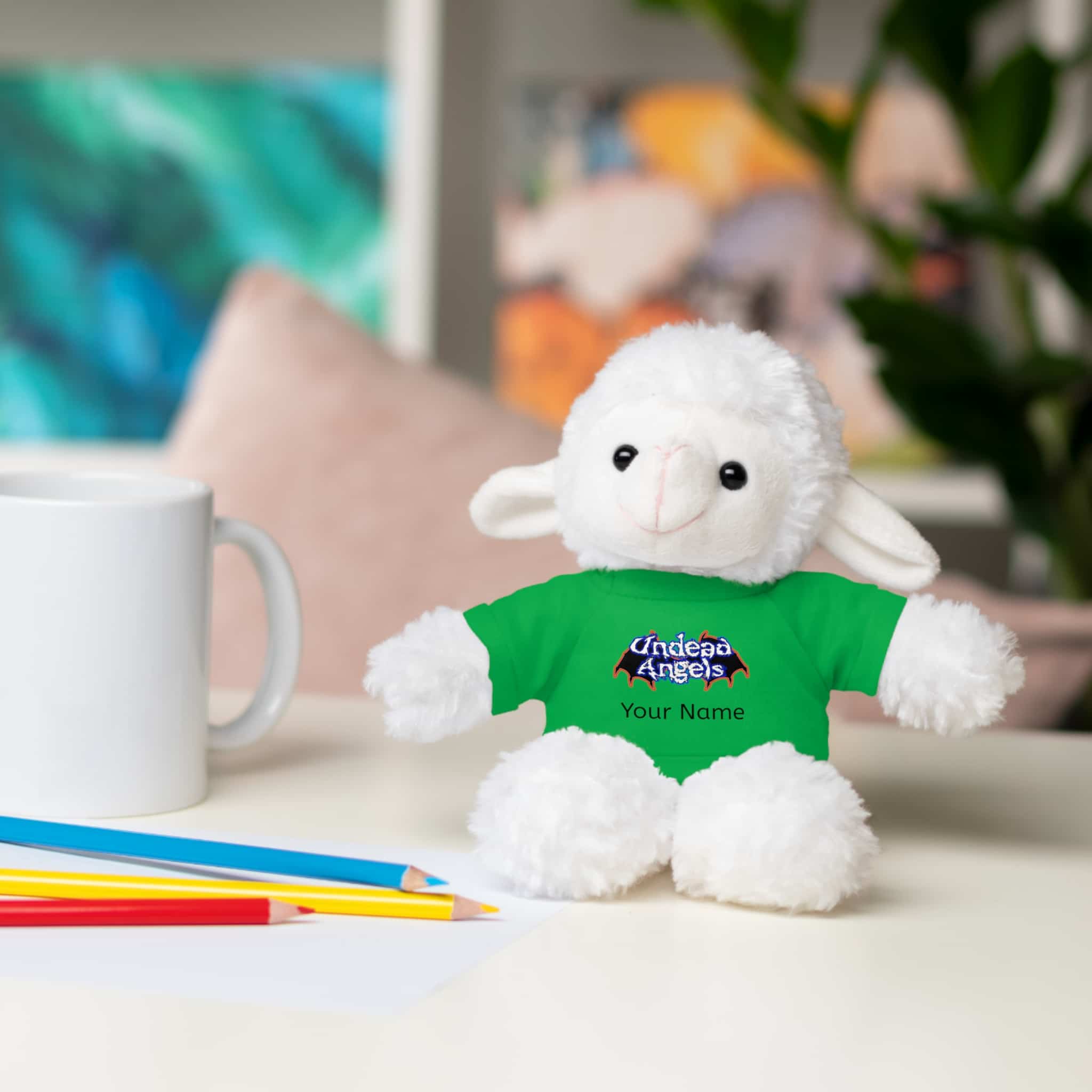 Personalized 8 Inch Stuffed Animals Wearing Undead Angels Tee Assortment - Image 45