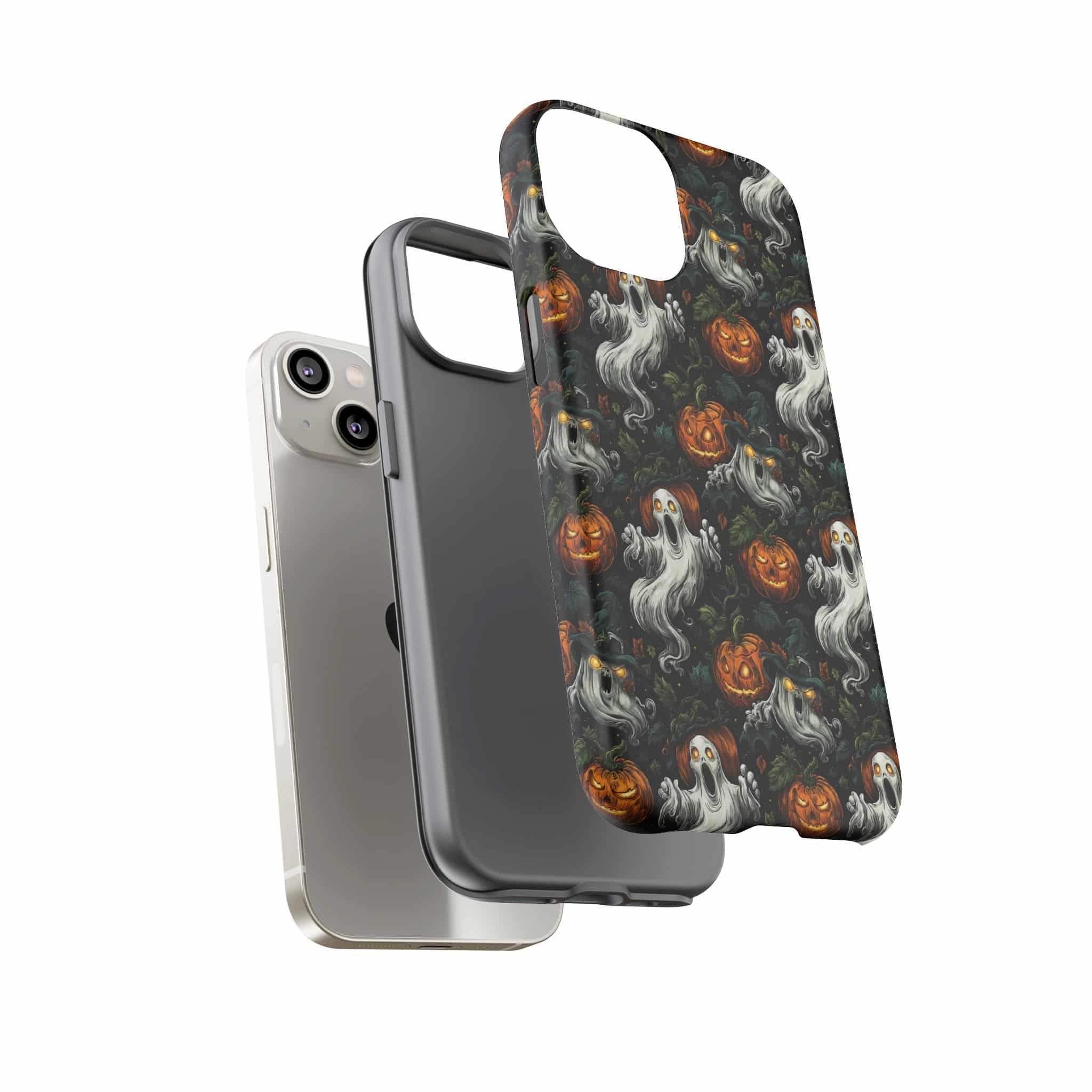 Ghosts & Pumpkins Pattern 1 Samsung & iPhone Ultra Tough Cases - Image 76