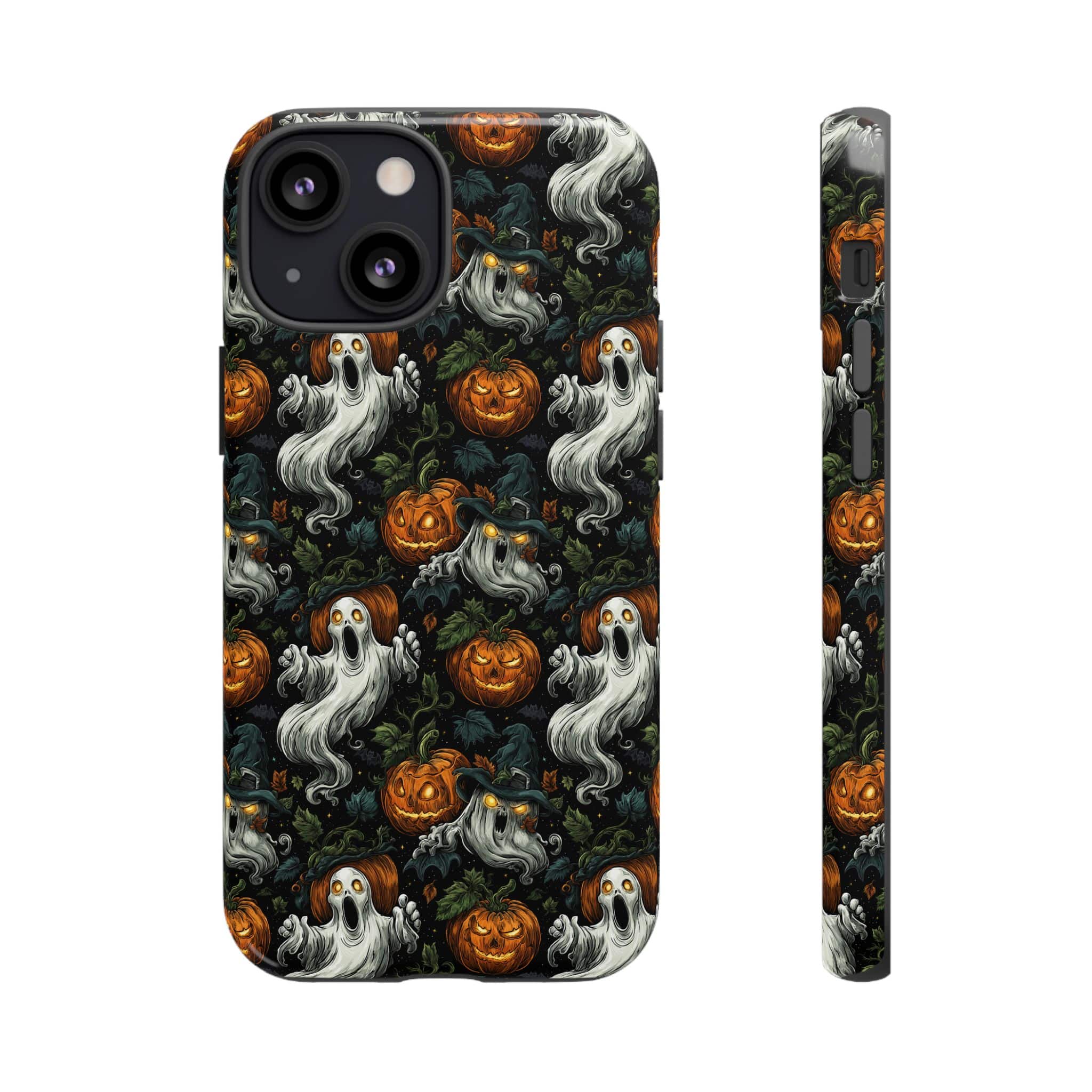 Ghosts & Pumpkins Pattern 1 Samsung & iPhone Ultra Tough Cases - Image 61