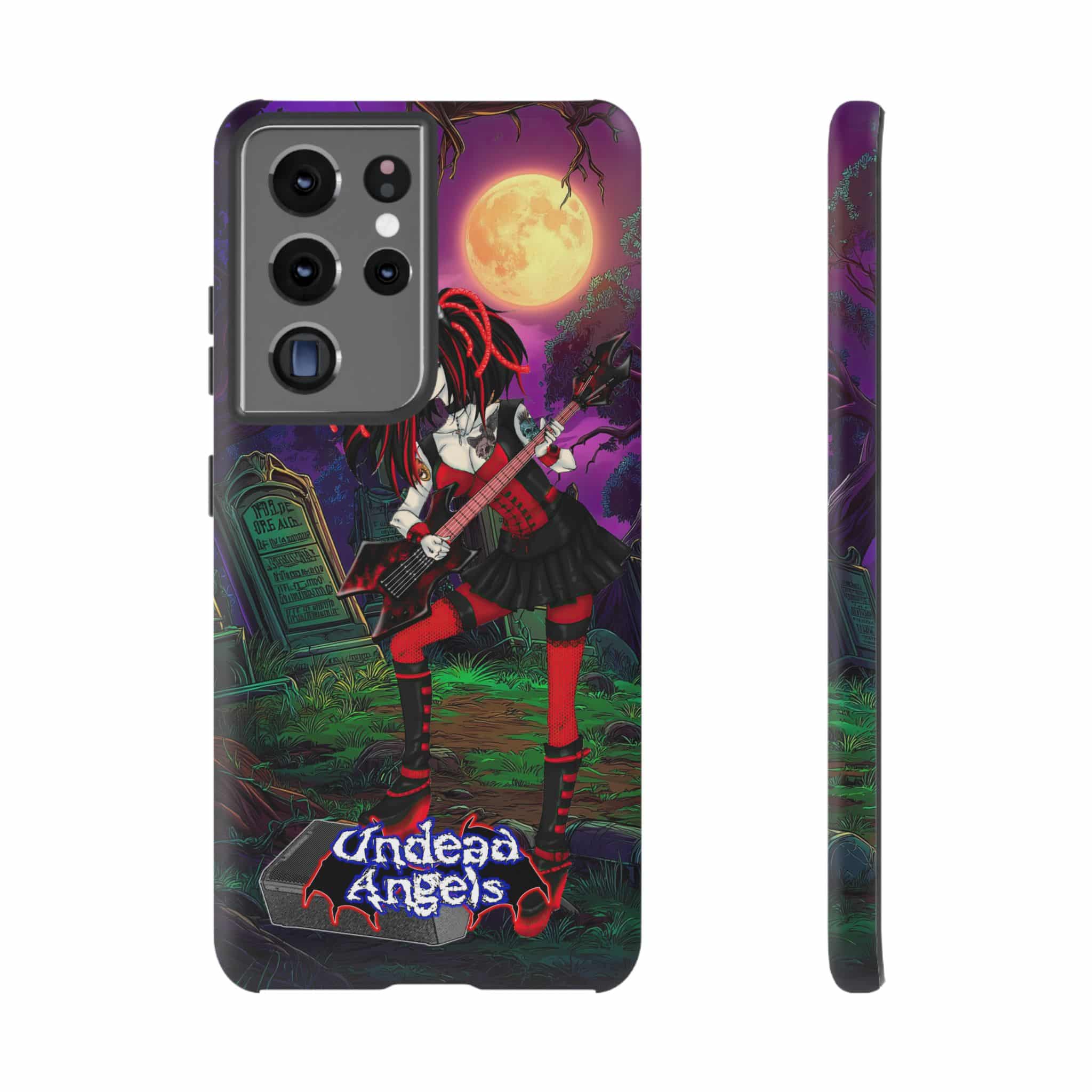 Undead Angels Vampire Guitarist Crimson Classic 2025 Edition Samsung & iPhone Ultra Tough Cases - Image 6