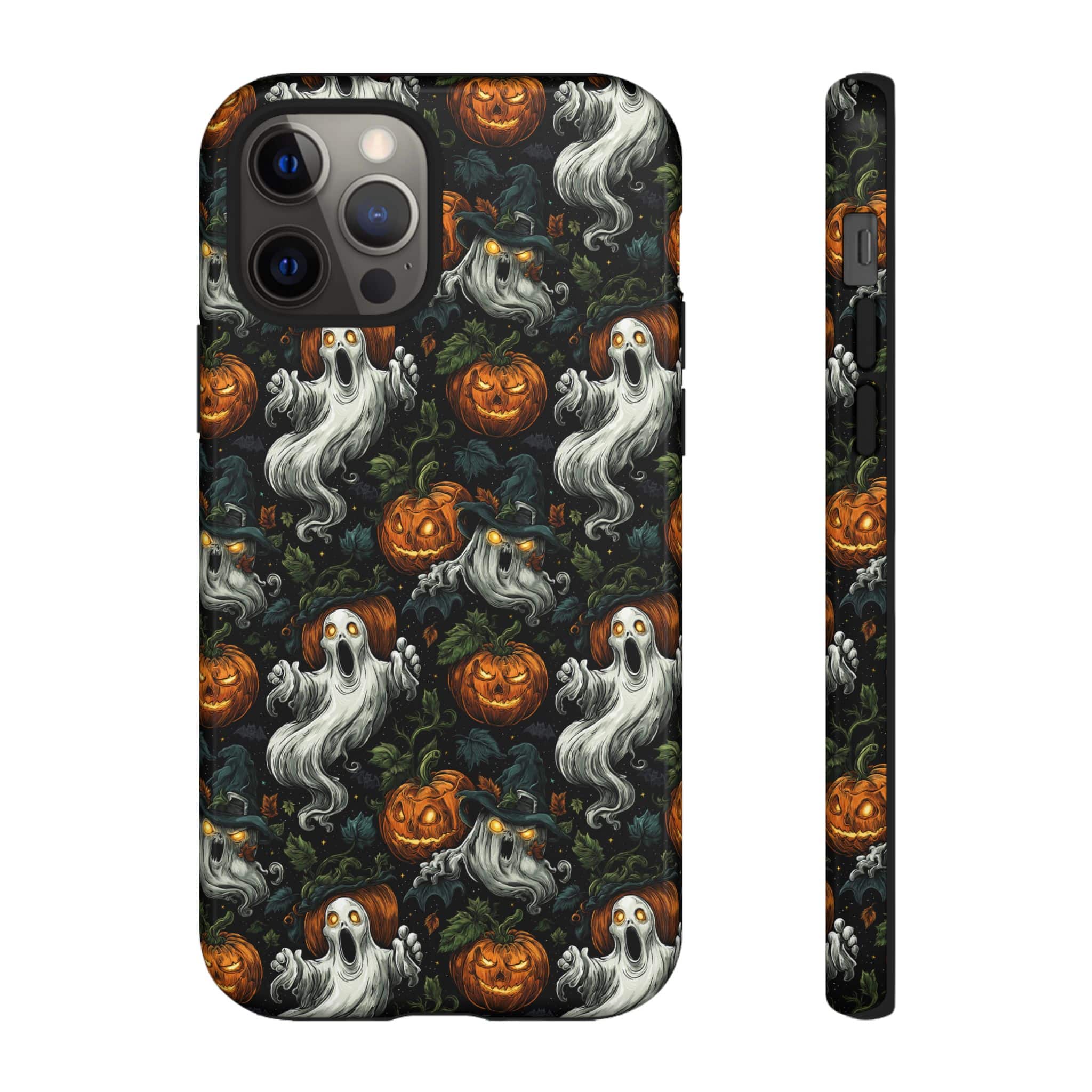 Ghosts & Pumpkins Pattern 1 Samsung & iPhone Ultra Tough Cases - Image 55