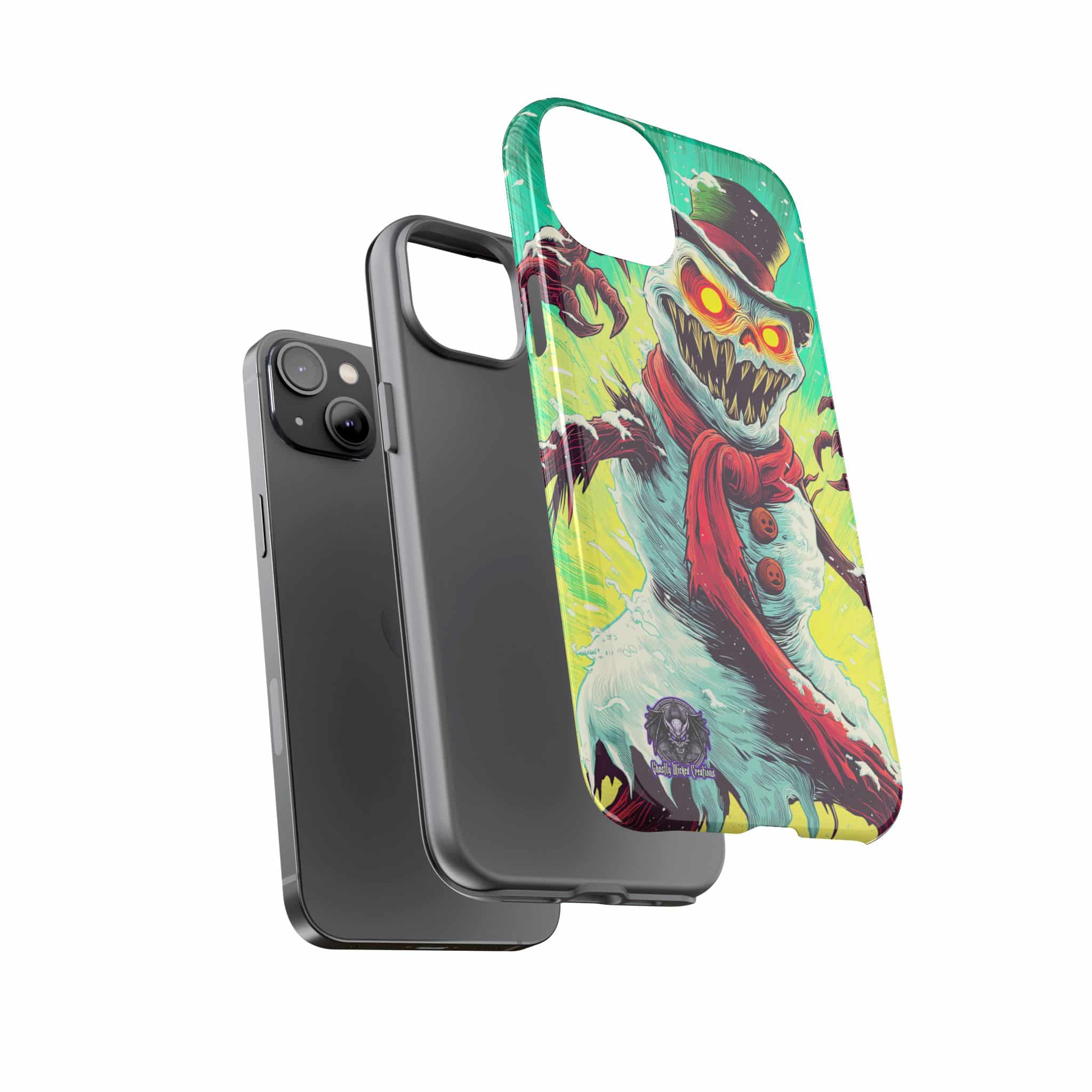 Sadistic Snowman Pop 60’s Art Style Samsung & iPhone Ultra Tough Cases - Image 78