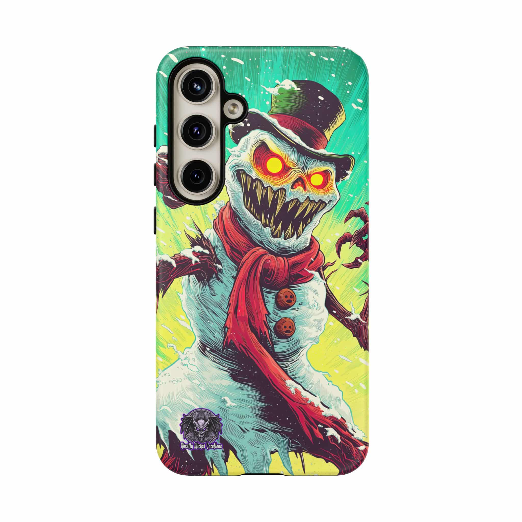 Sadistic Snowman Pop 60’s Art Style Samsung & iPhone Ultra Tough Cases - Image 23
