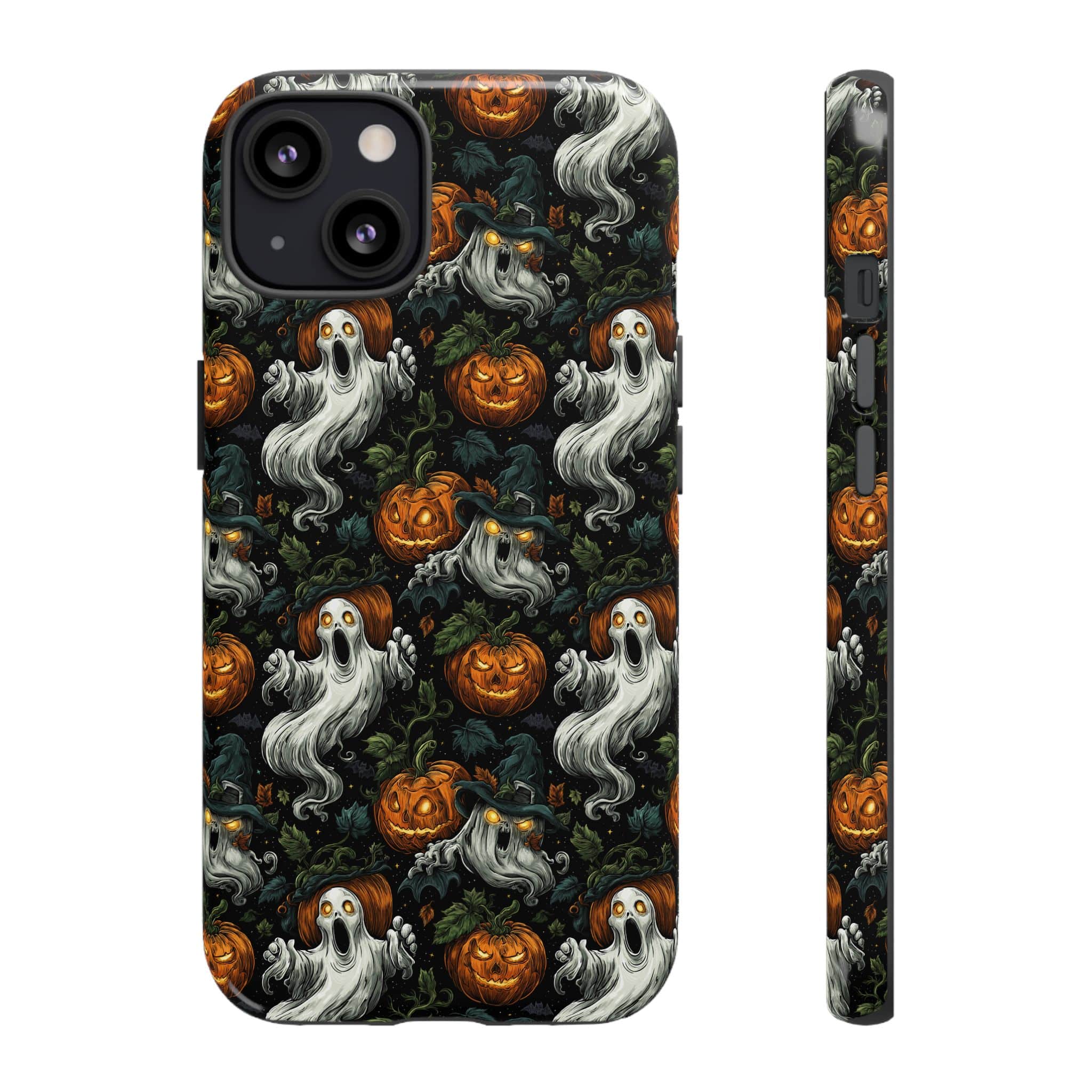 Ghosts & Pumpkins Pattern 1 Samsung & iPhone Ultra Tough Cases - Image 59