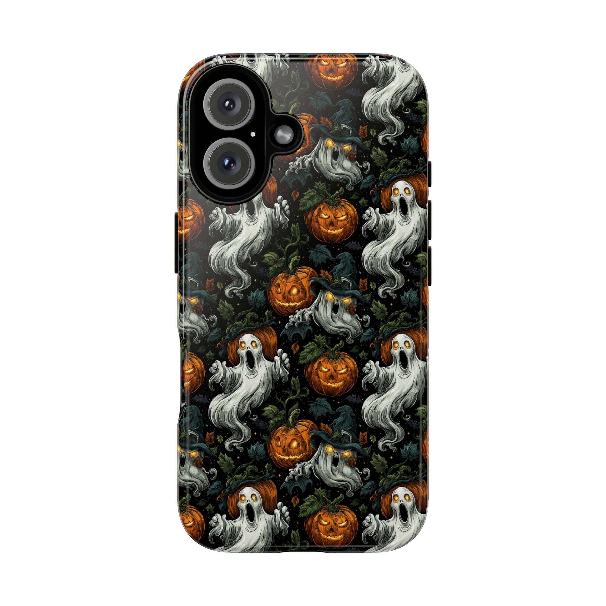 Ghosts & Pumpkins Pattern 1 Samsung & iPhone Ultra Tough Cases - Image 97