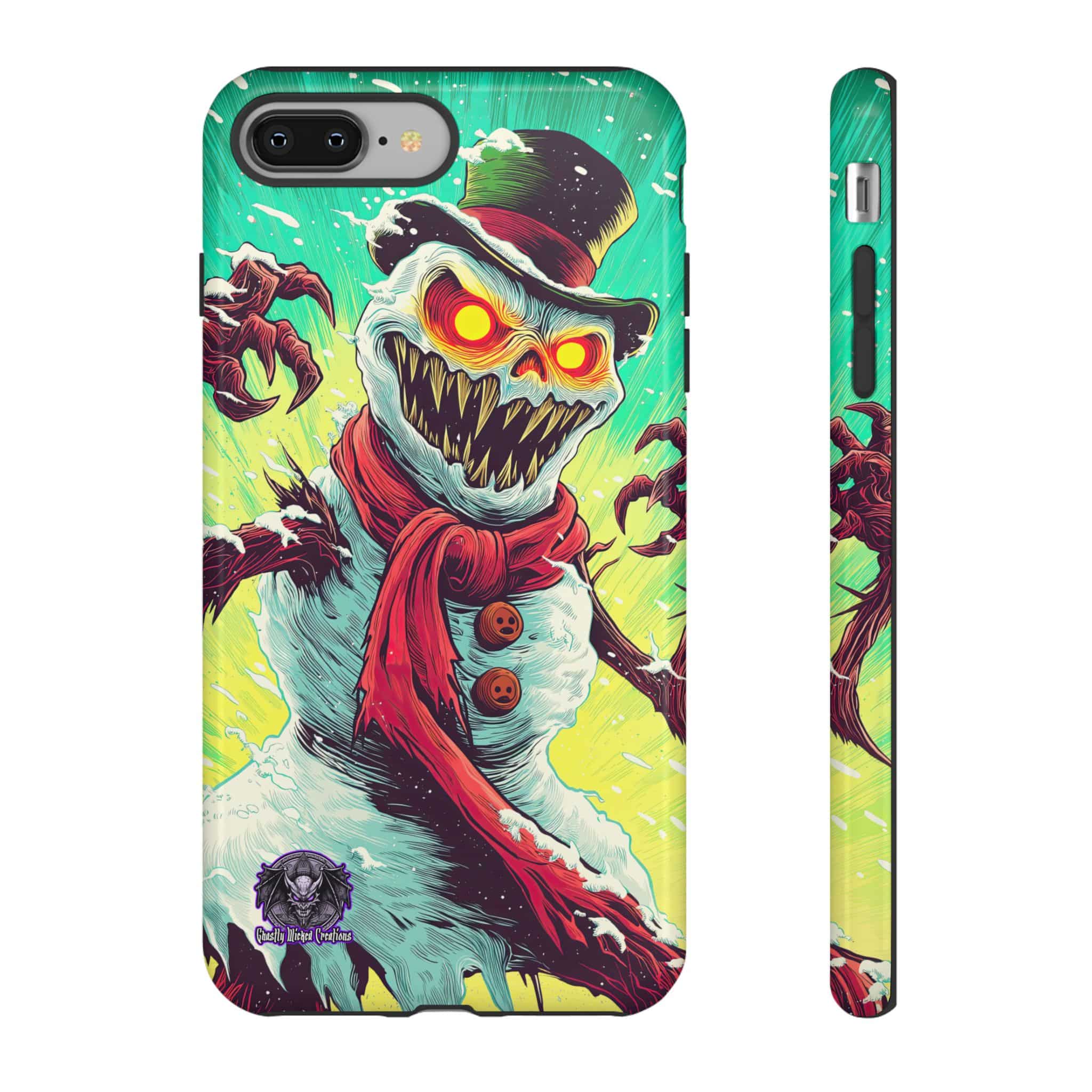 Sadistic Snowman Pop 60’s Art Style Samsung & iPhone Ultra Tough Cases - Image 29