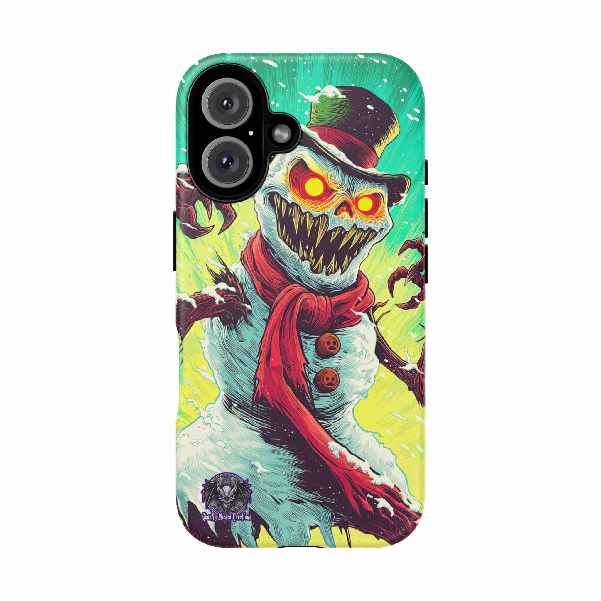 Sadistic Snowman Pop 60’s Art Style Samsung & iPhone Ultra Tough Cases - Image 99