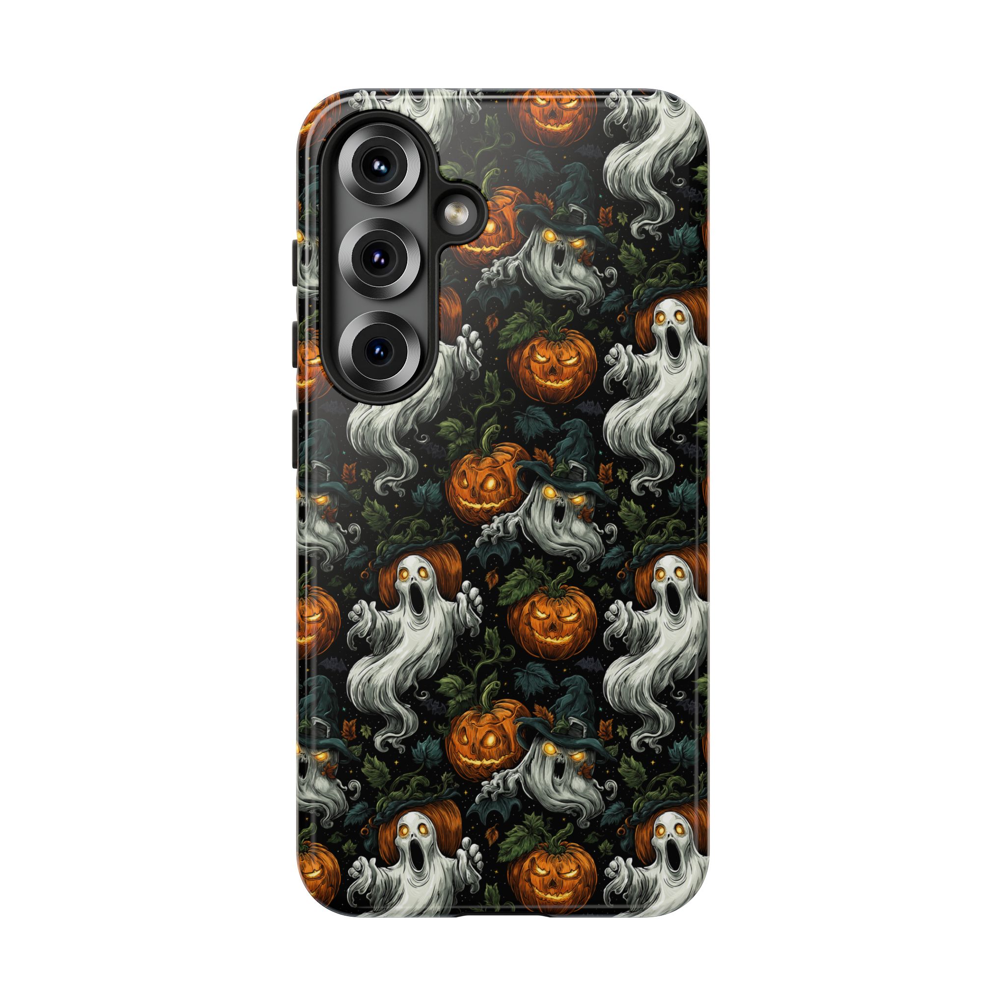 Ghosts & Pumpkins Pattern 1 Samsung & iPhone Ultra Tough Cases - Image 105