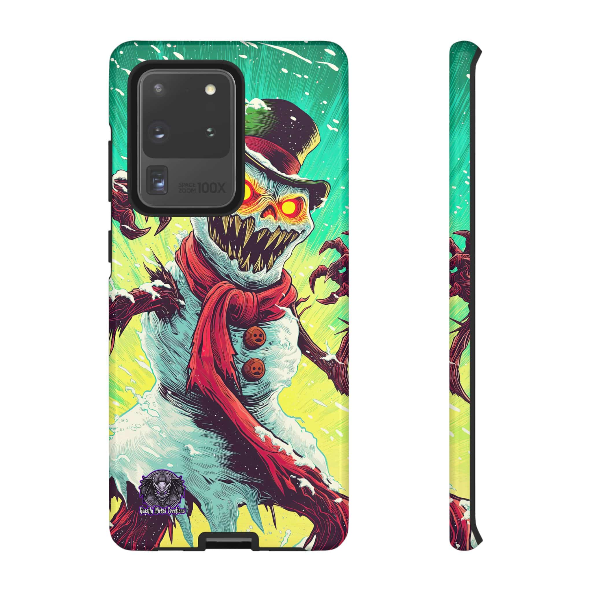 Sadistic Snowman Pop 60’s Art Style Samsung & iPhone Ultra Tough Cases - Image 47