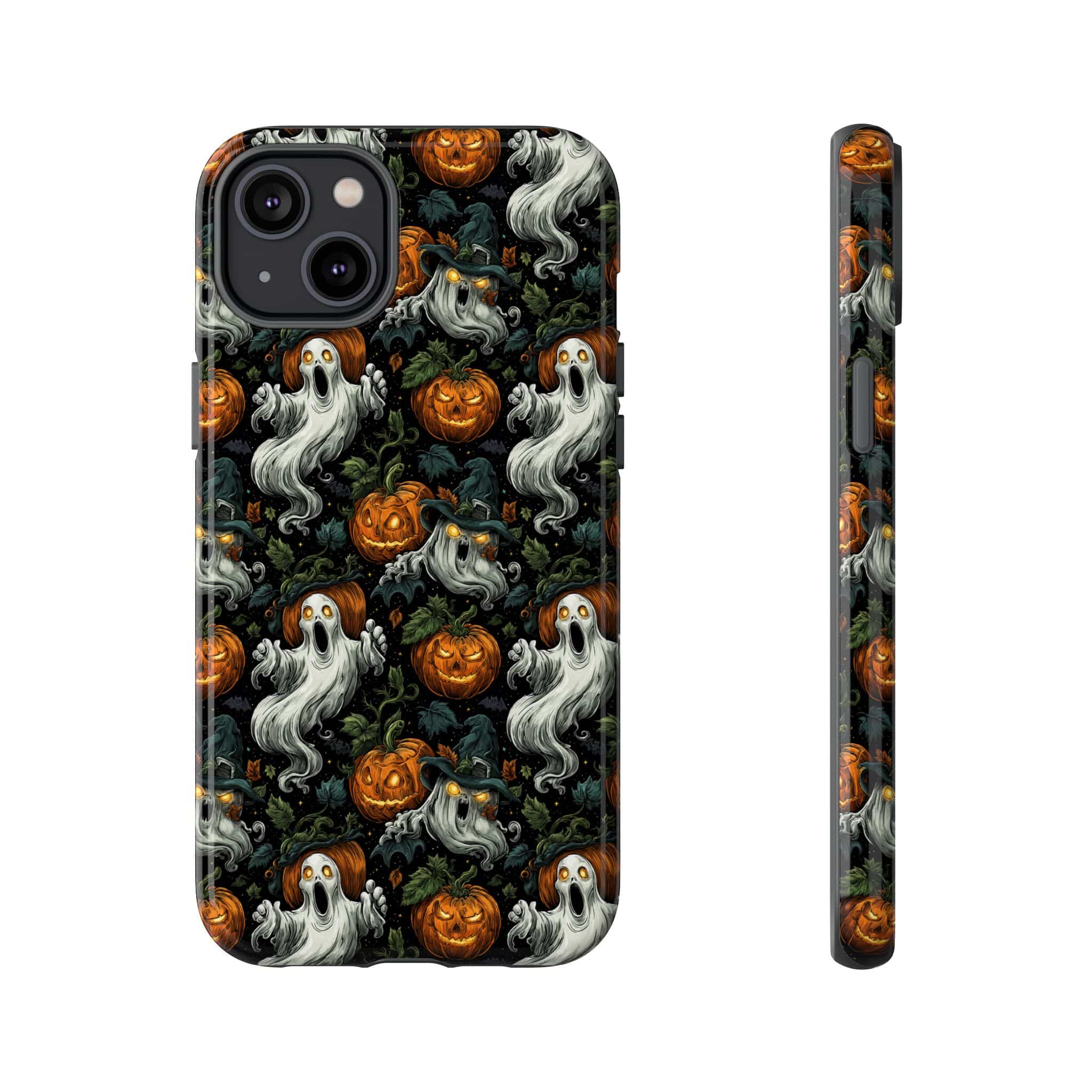 Ghosts & Pumpkins Pattern 1 Samsung & iPhone Ultra Tough Cases - Image 77