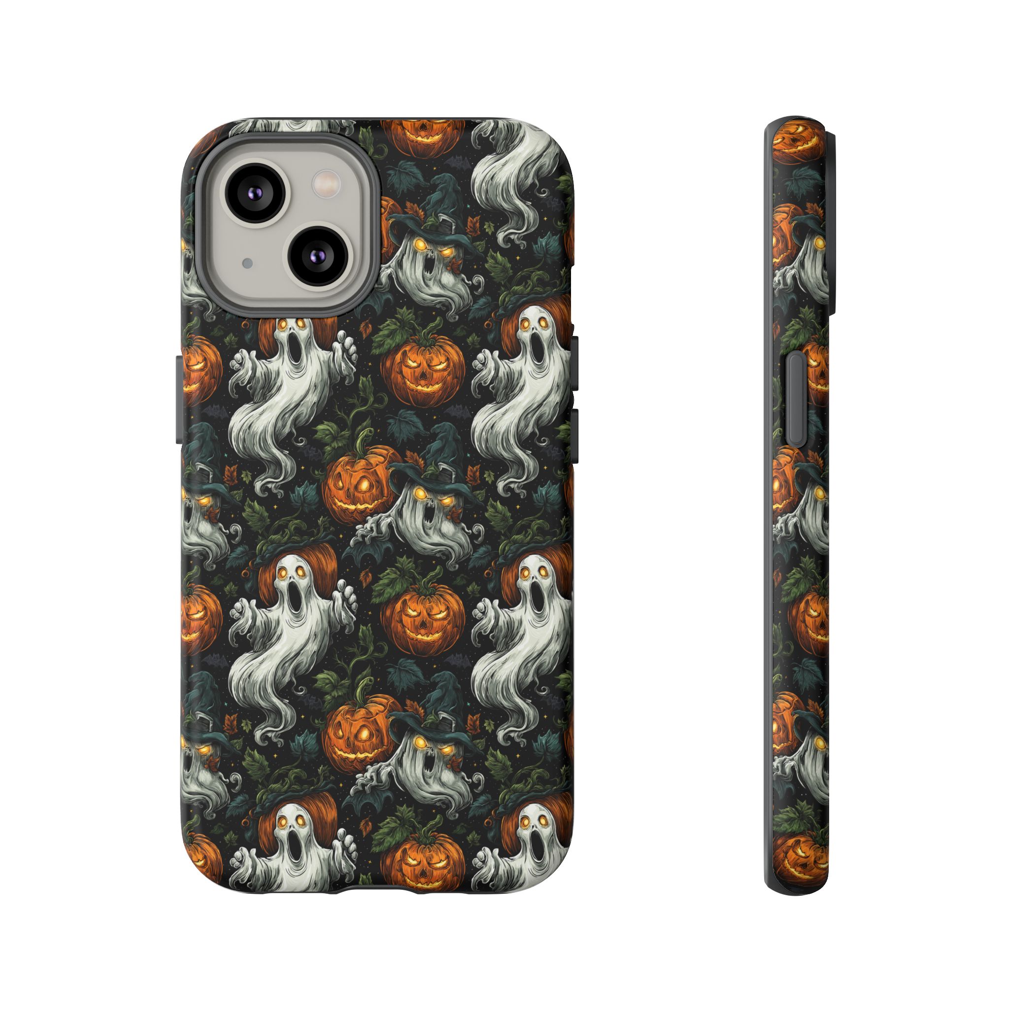 Ghosts & Pumpkins Pattern 1 Samsung & iPhone Ultra Tough Cases - Image 75