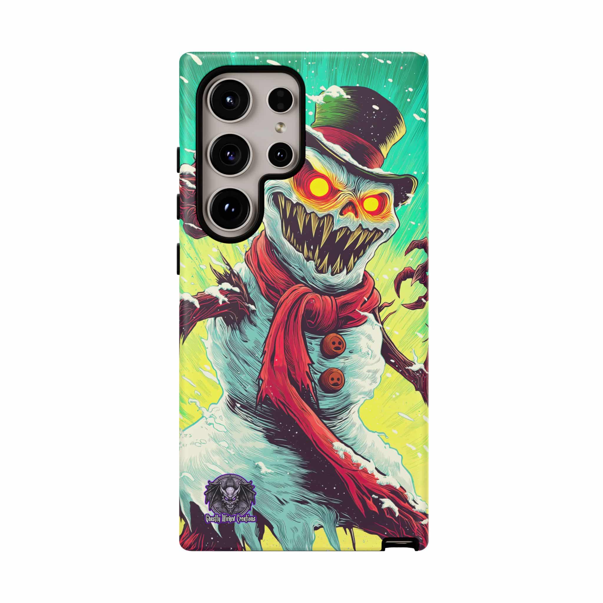 Sadistic Snowman Pop 60’s Art Style Samsung & iPhone Ultra Tough Cases - Image 25