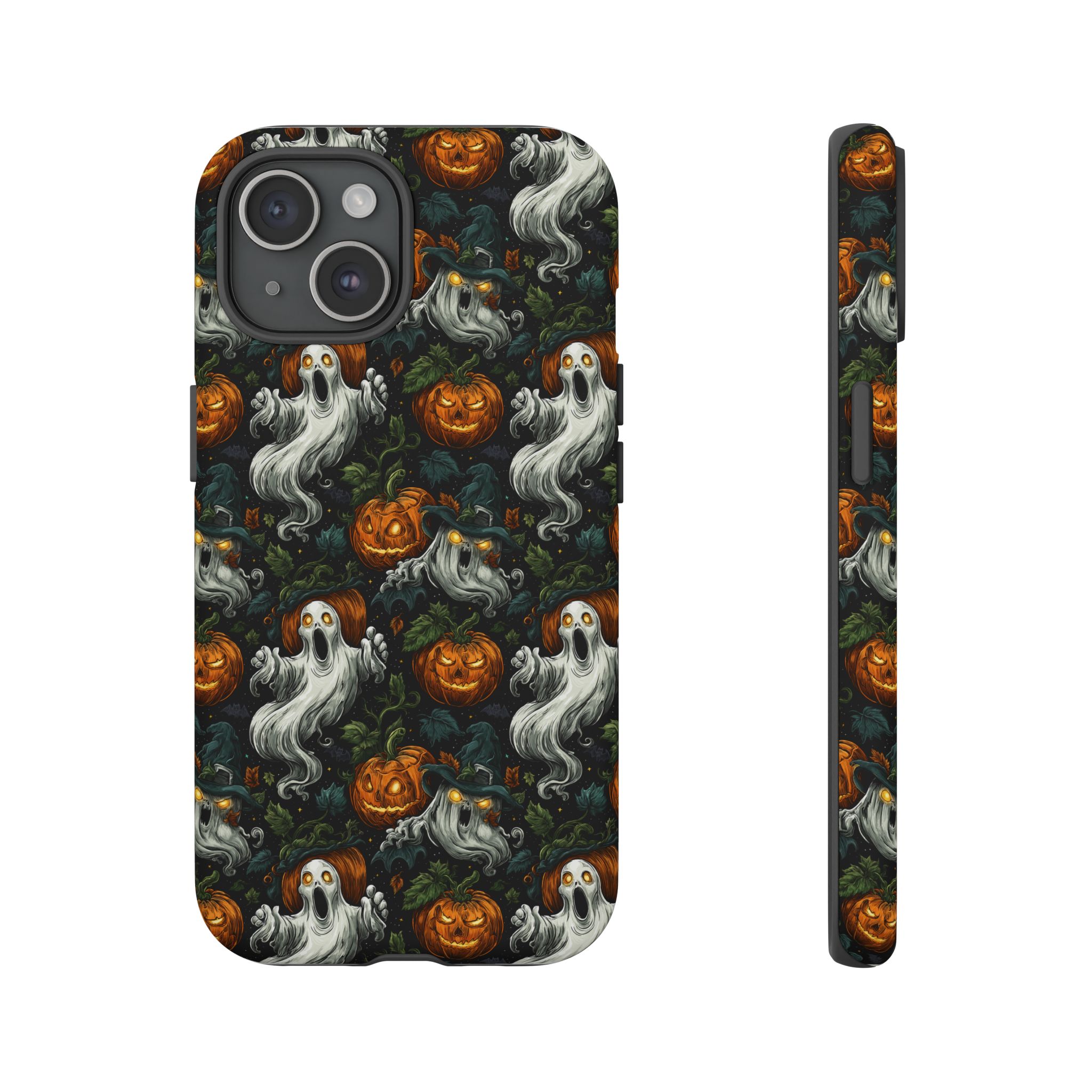 Ghosts & Pumpkins Pattern 1 Samsung & iPhone Ultra Tough Cases - Image 90