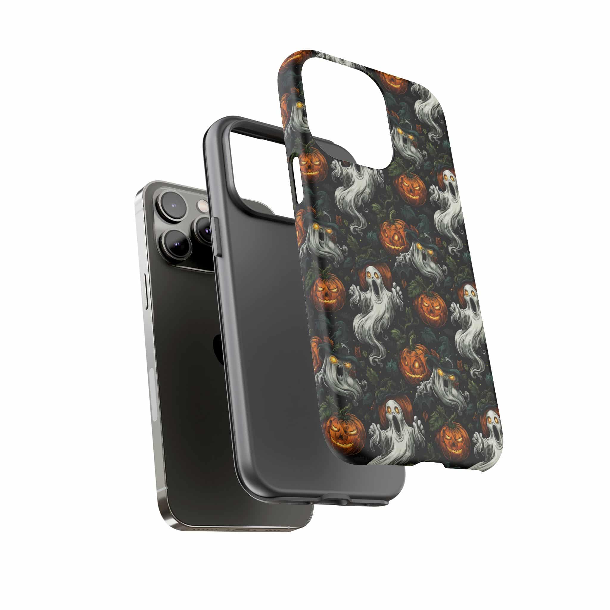 Ghosts & Pumpkins Pattern 1 Samsung & iPhone Ultra Tough Cases - Image 84