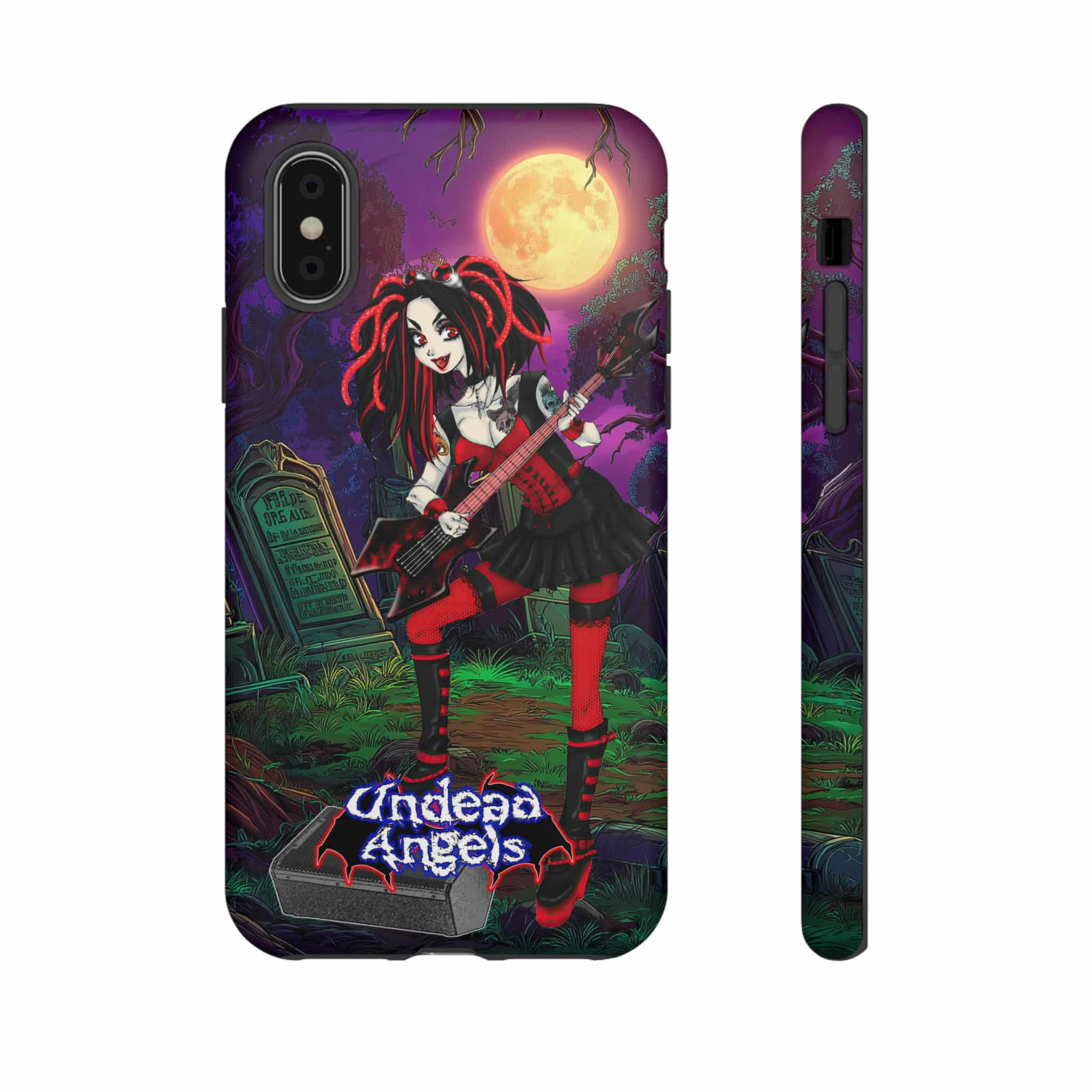 Undead Angels Vampire Guitarist Crimson Classic 2025 Edition Samsung & iPhone Ultra Tough Cases - Image 36