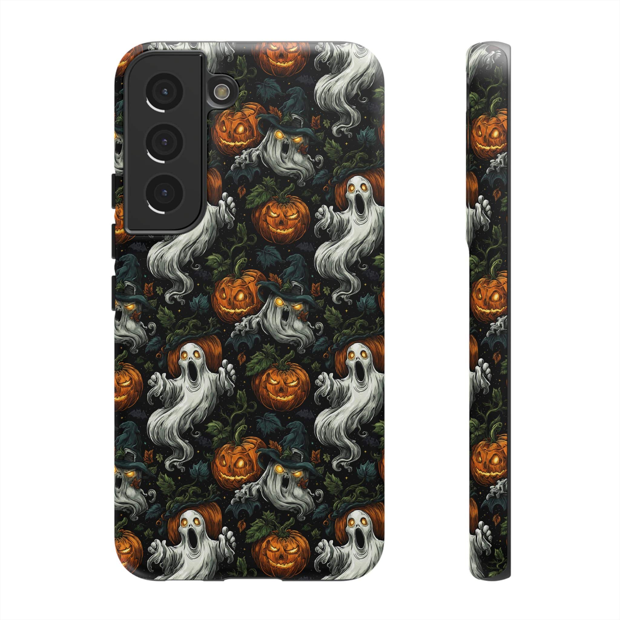 Ghosts & Pumpkins Pattern 1 Samsung & iPhone Ultra Tough Cases - Image 72