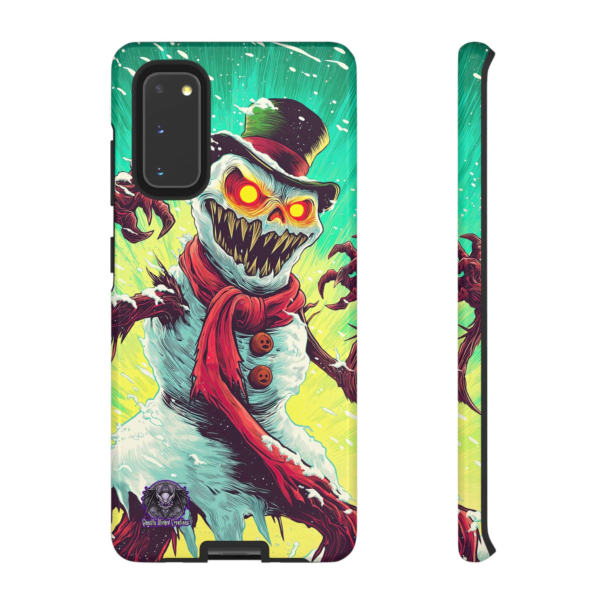 Sadistic Snowman Pop 60’s Art Style Samsung & iPhone Ultra Tough Cases - Image 45