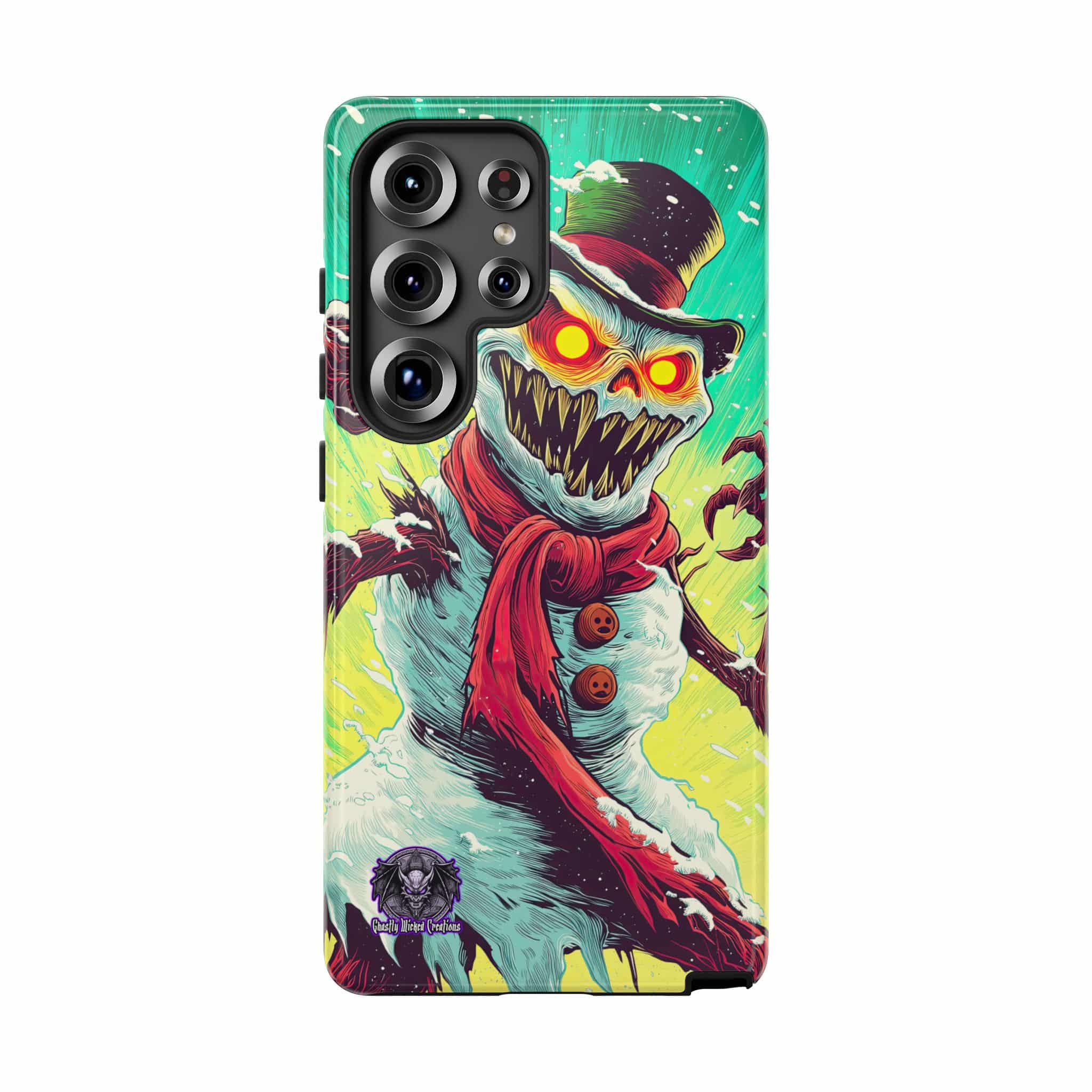 Sadistic Snowman Pop 60’s Art Style Samsung & iPhone Ultra Tough Cases - Image 113