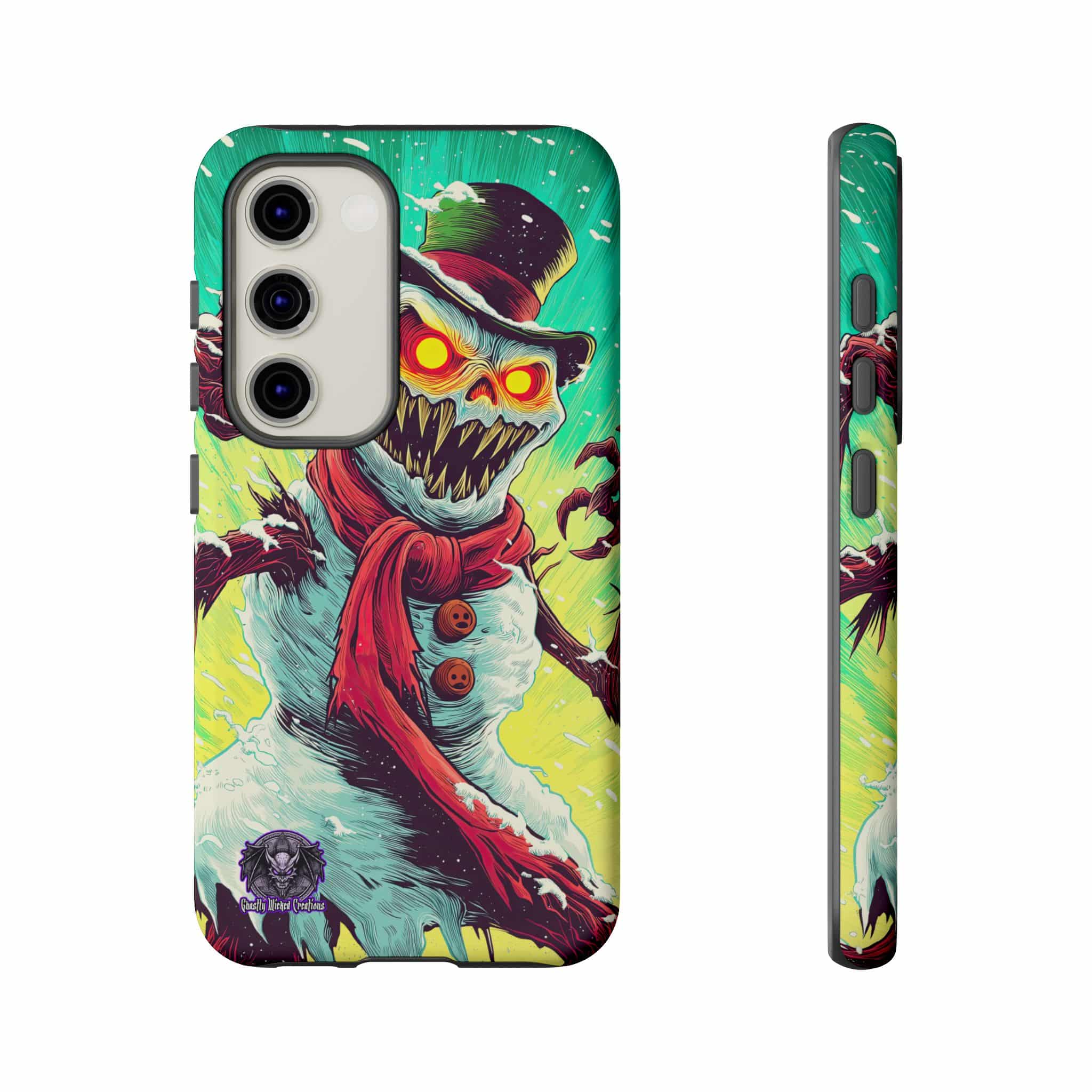 Sadistic Snowman Pop 60’s Art Style Samsung & iPhone Ultra Tough Cases - Image 87