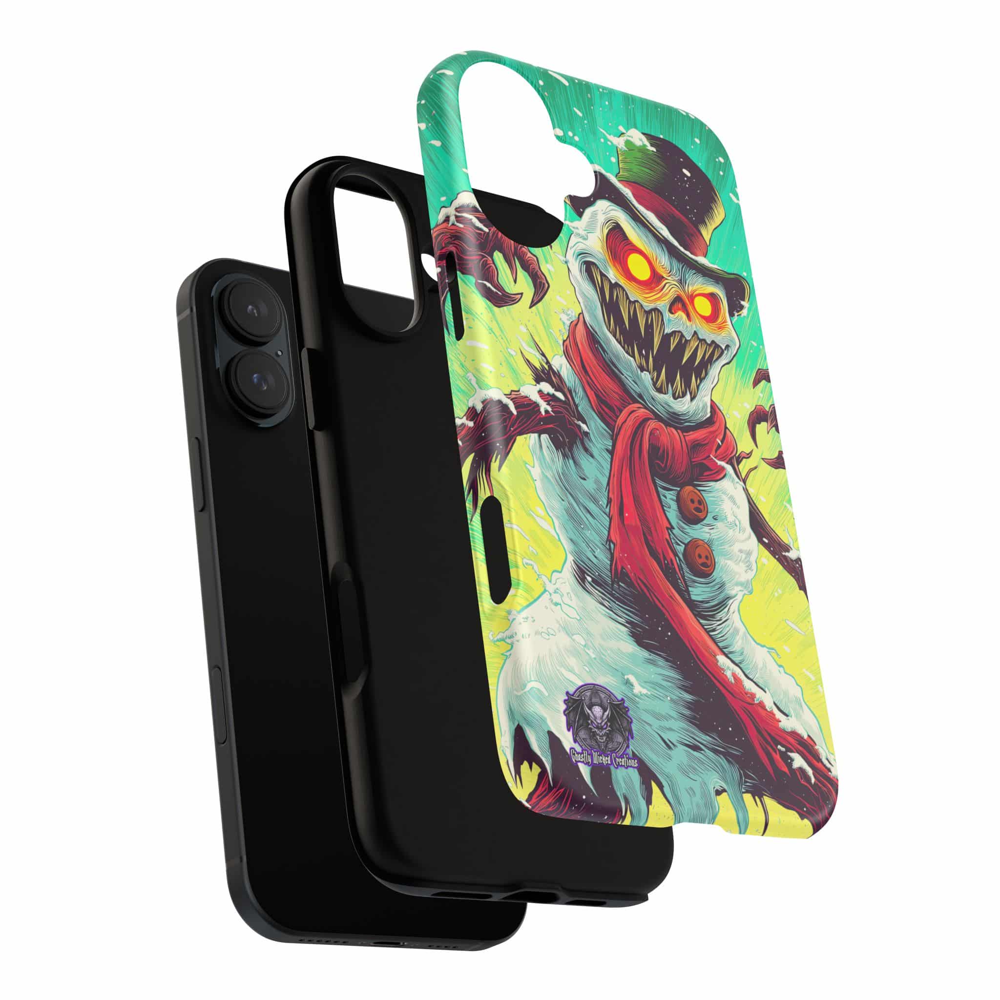 Sadistic Snowman Pop 60’s Art Style Samsung & iPhone Ultra Tough Cases - Image 104