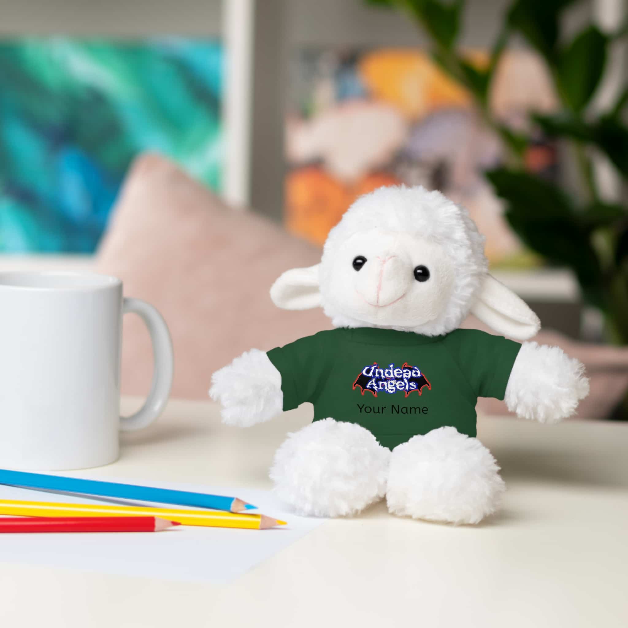 Personalized 8 Inch Stuffed Animals Wearing Undead Angels Tee Assortment - Image 30
