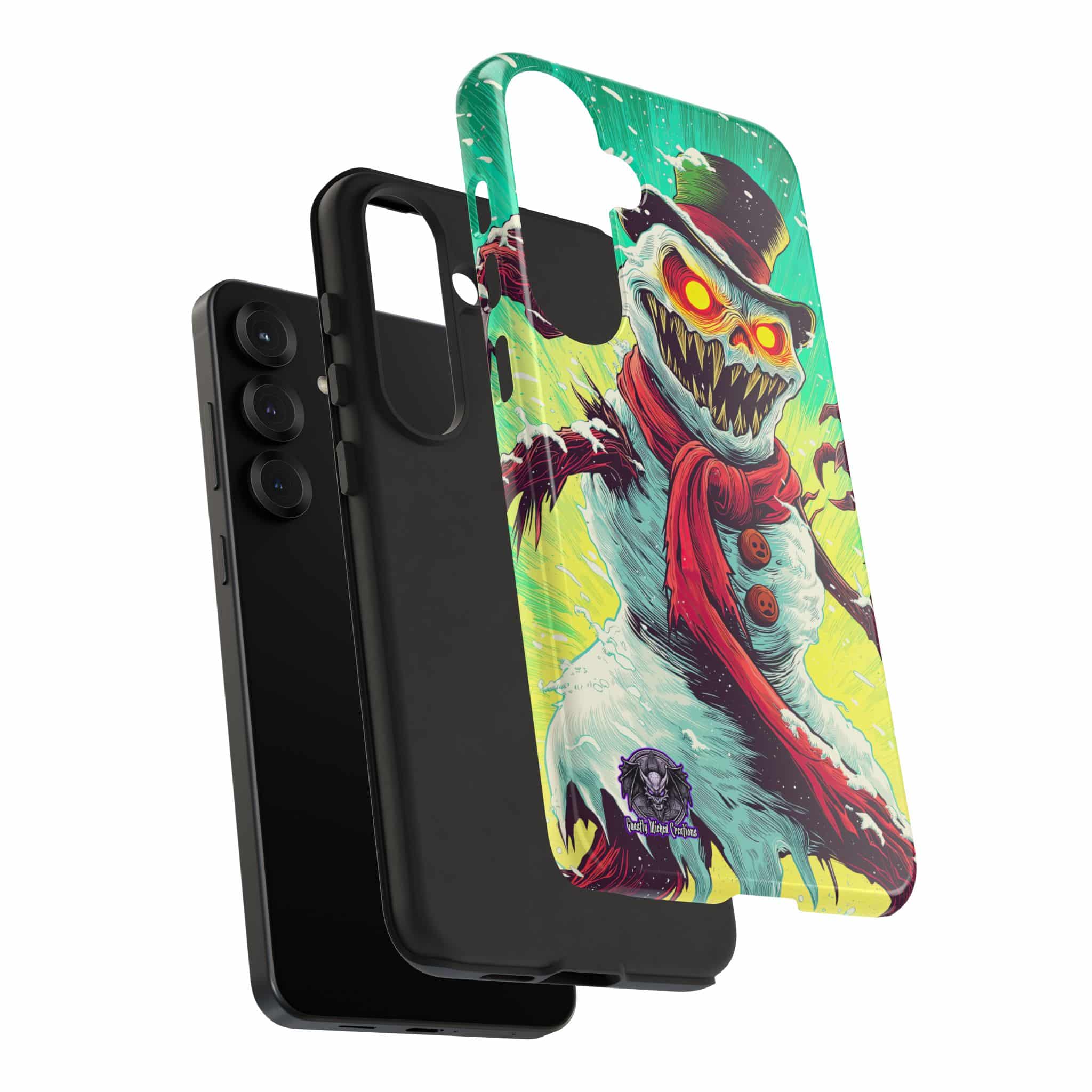 Sadistic Snowman Pop 60’s Art Style Samsung & iPhone Ultra Tough Cases - Image 110