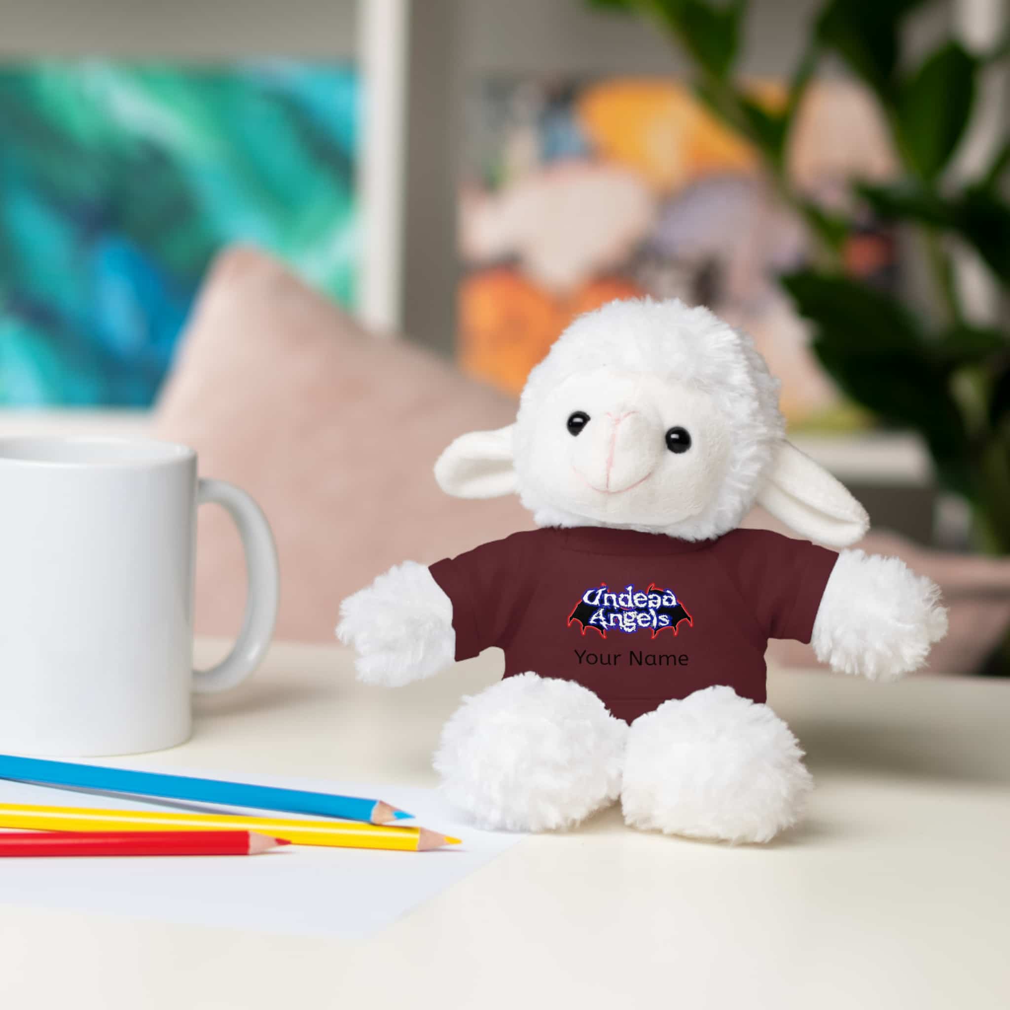 Personalized 8 Inch Stuffed Animals Wearing Undead Angels Tee Assortment - Image 84