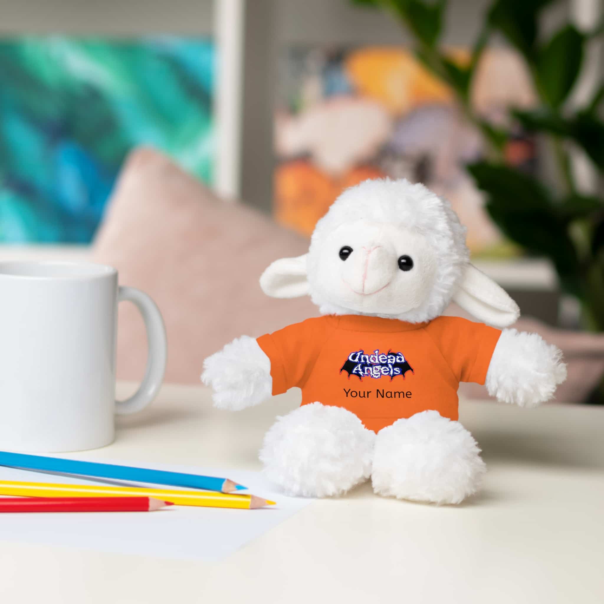 Personalized 8 Inch Stuffed Animals Wearing Undead Angels Tee Assortment - Image 96