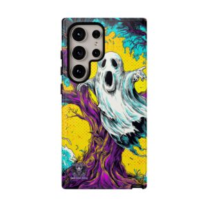 Ghost & Spooky Tree Pop 60’s Art Style Samsung & iPhone Ultra Tough Cases