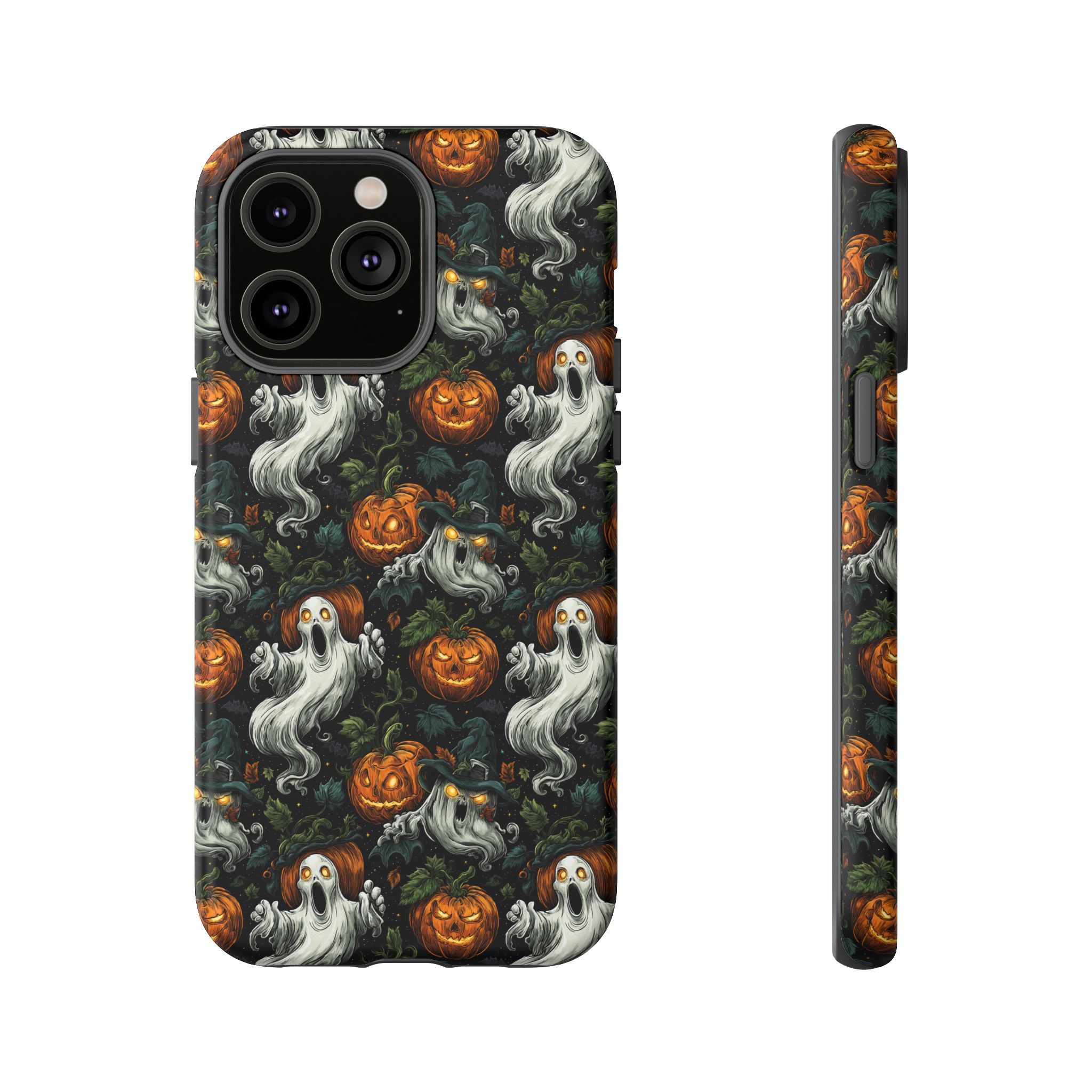 Ghosts & Pumpkins Pattern 1 Samsung & iPhone Ultra Tough Cases - Image 83
