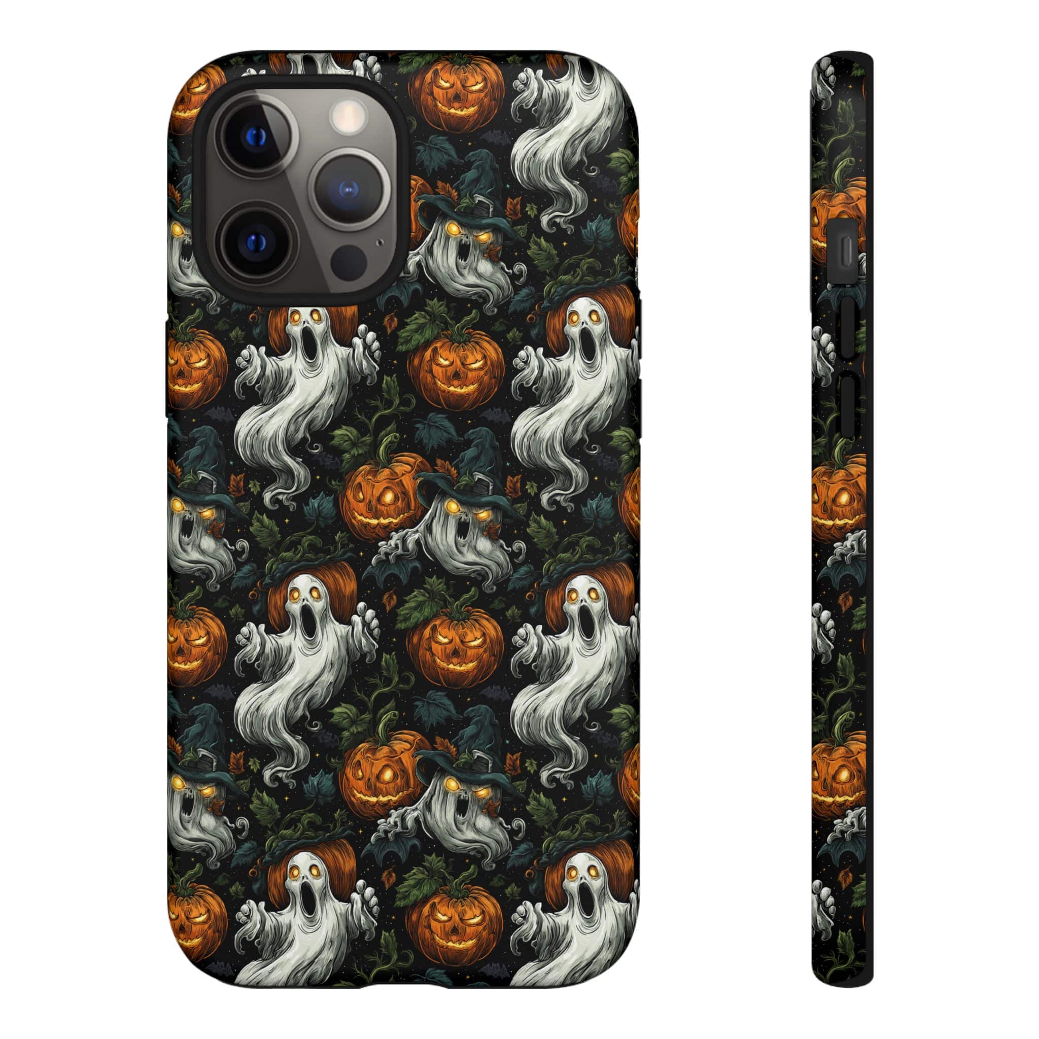 Ghosts & Pumpkins Pattern 1 Samsung & iPhone Ultra Tough Cases - Image 58