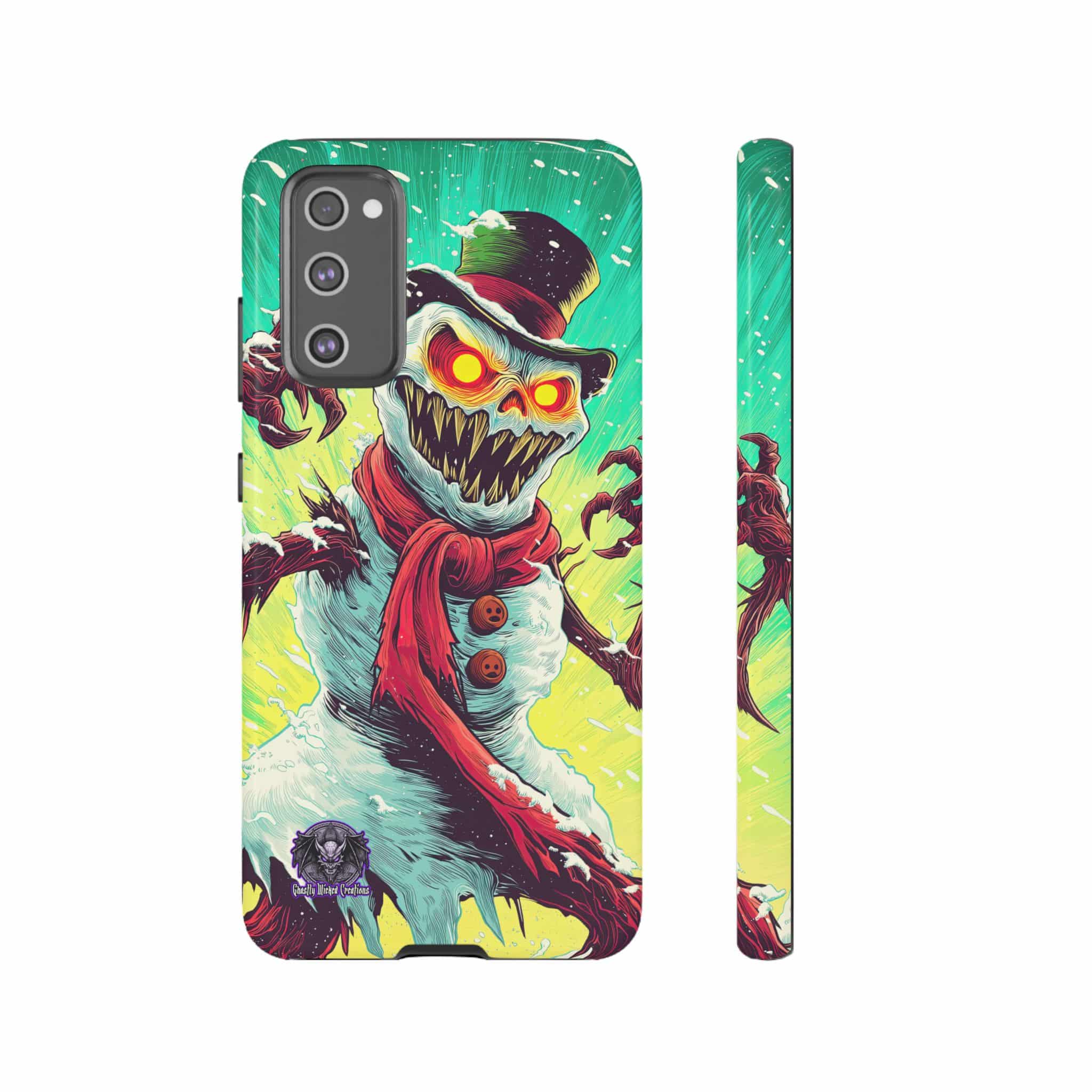 Sadistic Snowman Pop 60’s Art Style Samsung & iPhone Ultra Tough Cases - Image 69