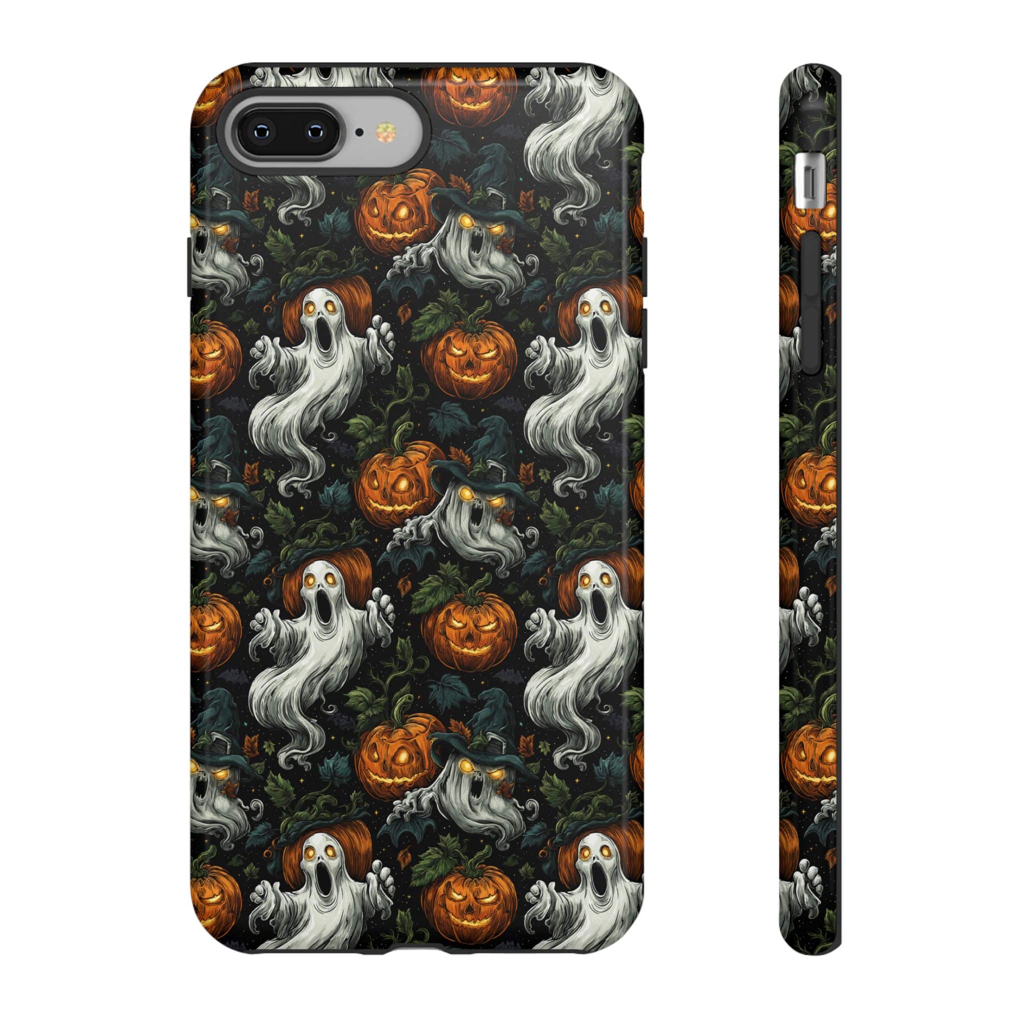 Ghosts & Pumpkins Pattern 1 Samsung & iPhone Ultra Tough Cases - Image 29