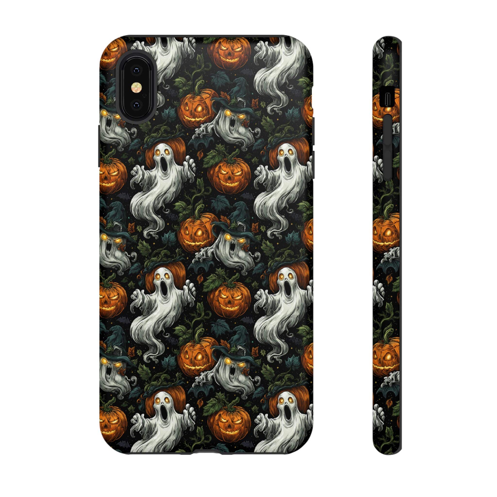 Ghosts & Pumpkins Pattern 1 Samsung & iPhone Ultra Tough Cases - Image 38