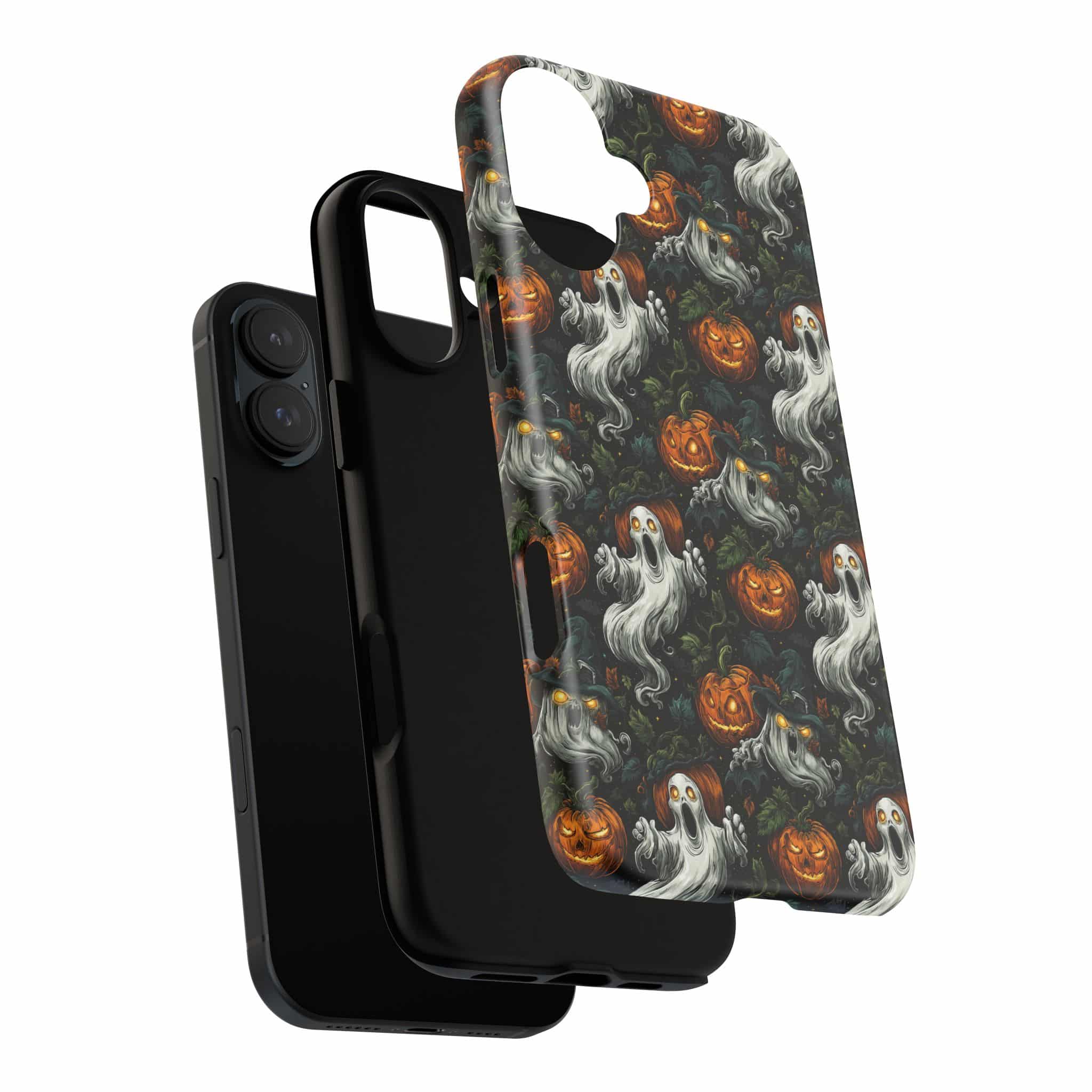 Ghosts & Pumpkins Pattern 1 Samsung & iPhone Ultra Tough Cases - Image 104