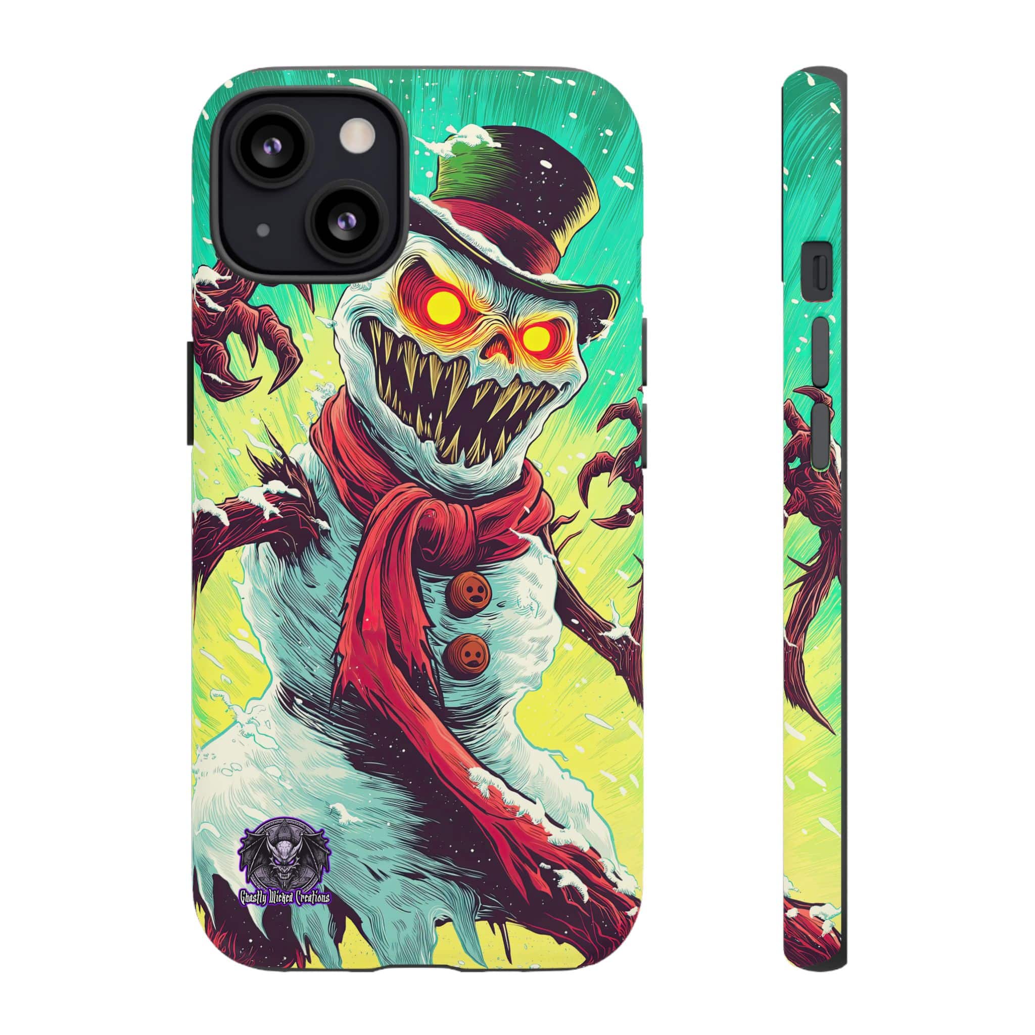 Sadistic Snowman Pop 60’s Art Style Samsung & iPhone Ultra Tough Cases - Image 60