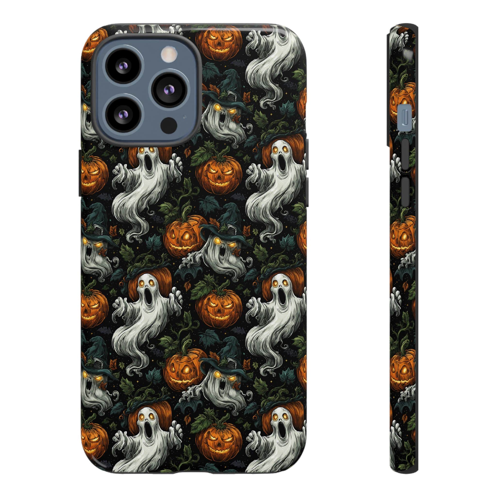 Ghosts & Pumpkins Pattern 1 Samsung & iPhone Ultra Tough Cases - Image 65