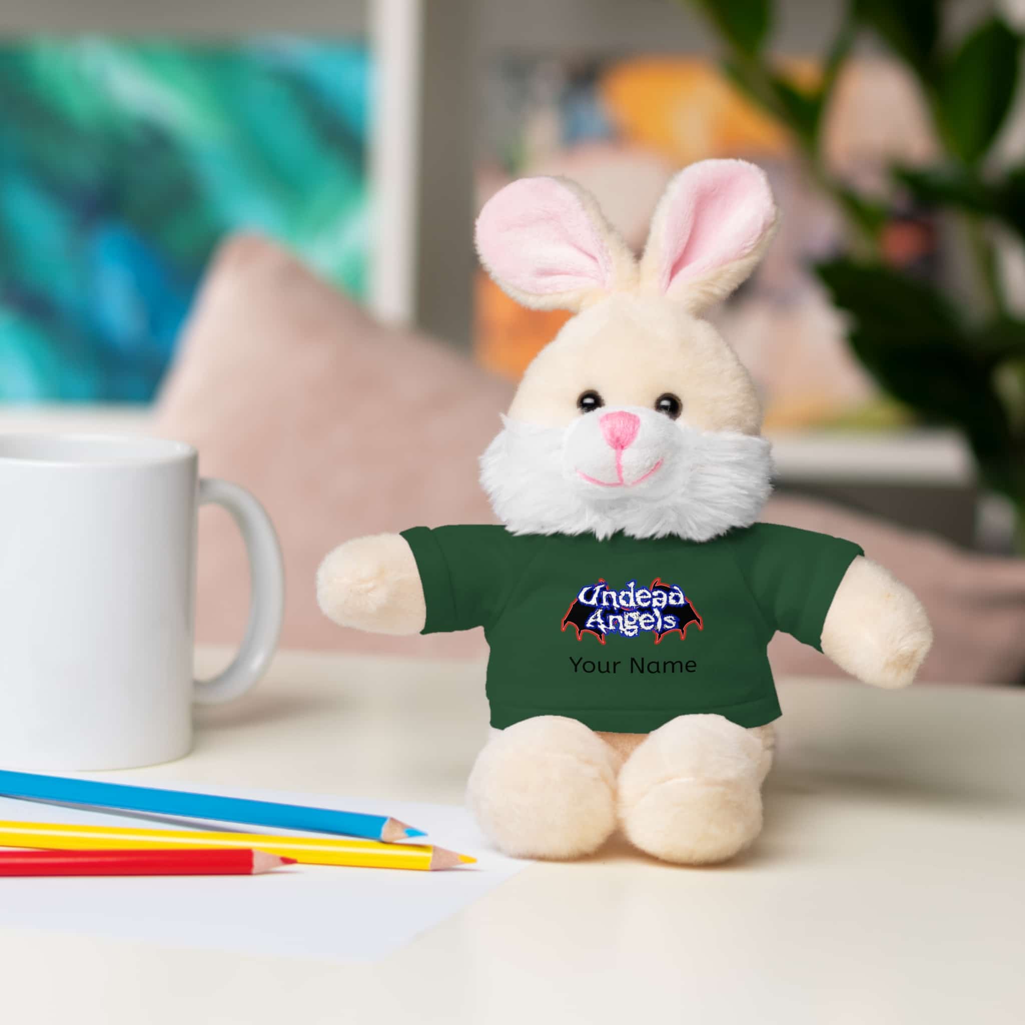 Personalized 8 Inch Stuffed Animals Wearing Undead Angels Tee Assortment - Image 18