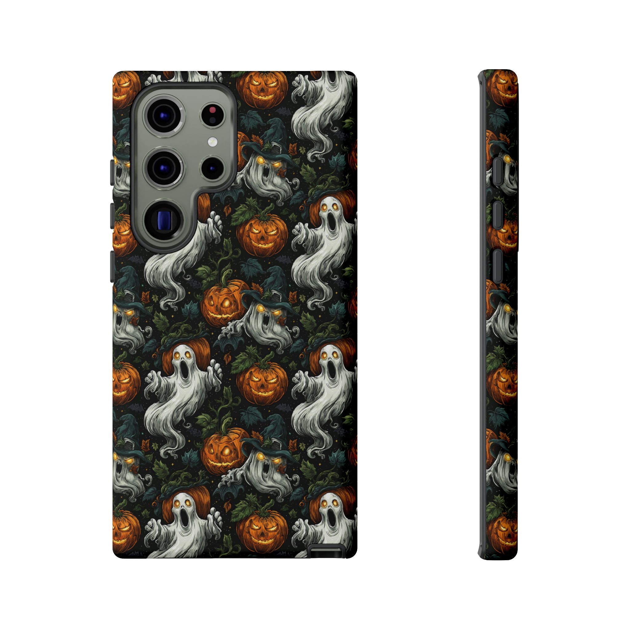 Ghosts & Pumpkins Pattern 1 Samsung & iPhone Ultra Tough Cases - Image 19
