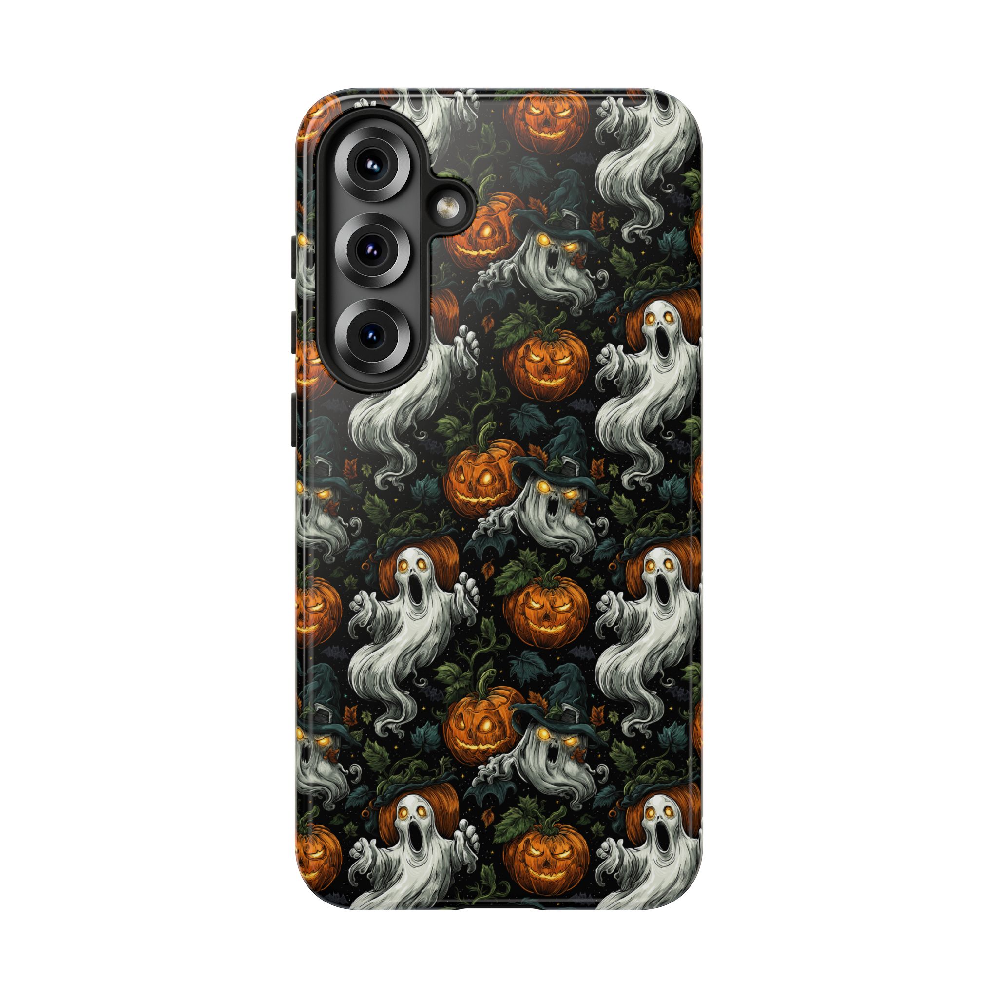 Ghosts & Pumpkins Pattern 1 Samsung & iPhone Ultra Tough Cases - Image 109