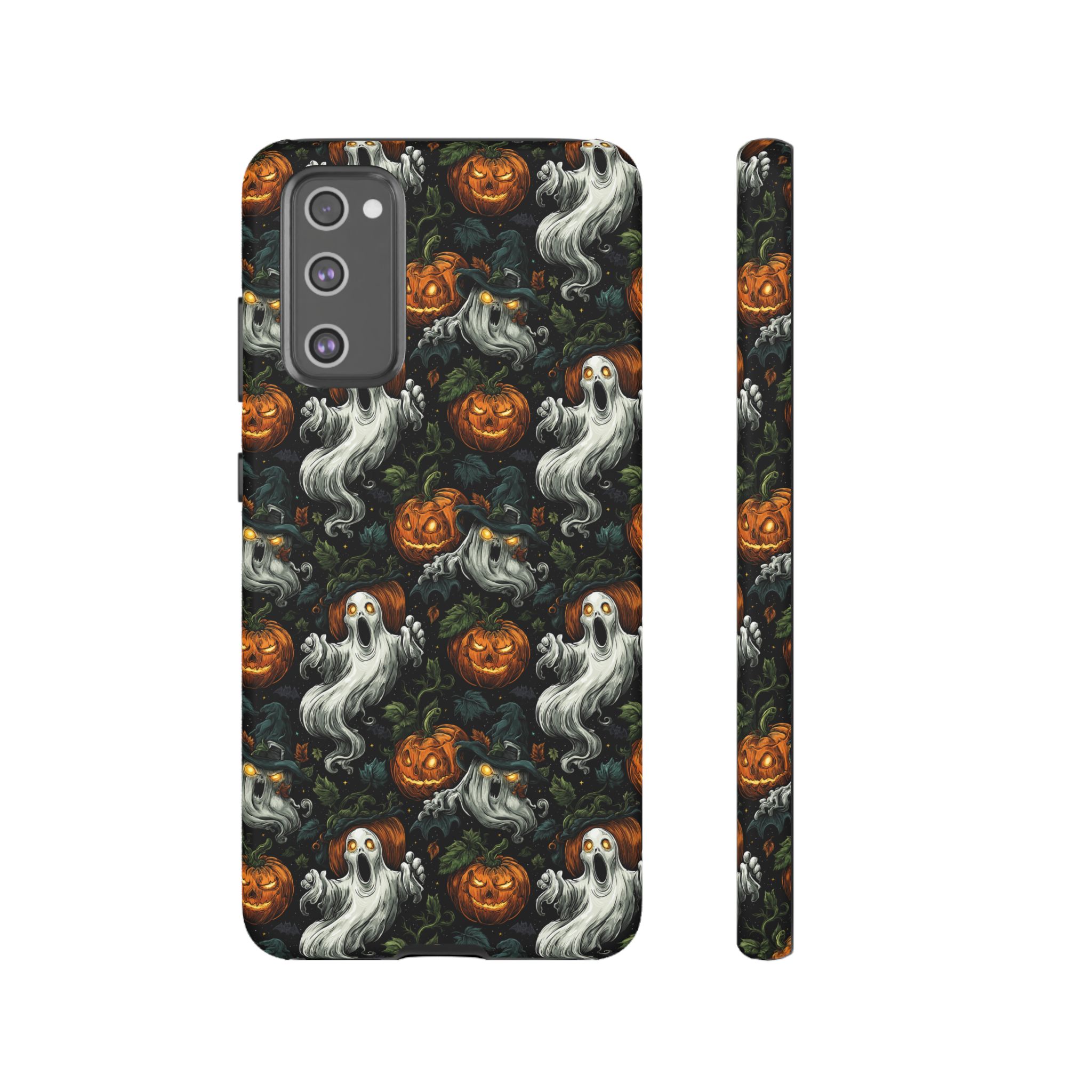 Ghosts & Pumpkins Pattern 1 Samsung & iPhone Ultra Tough Cases - Image 70