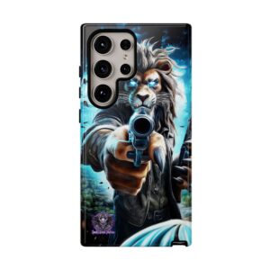 Arm The Animals: Hunter Lion #AA030 Samsung & iPhone Ultra Tough Cases