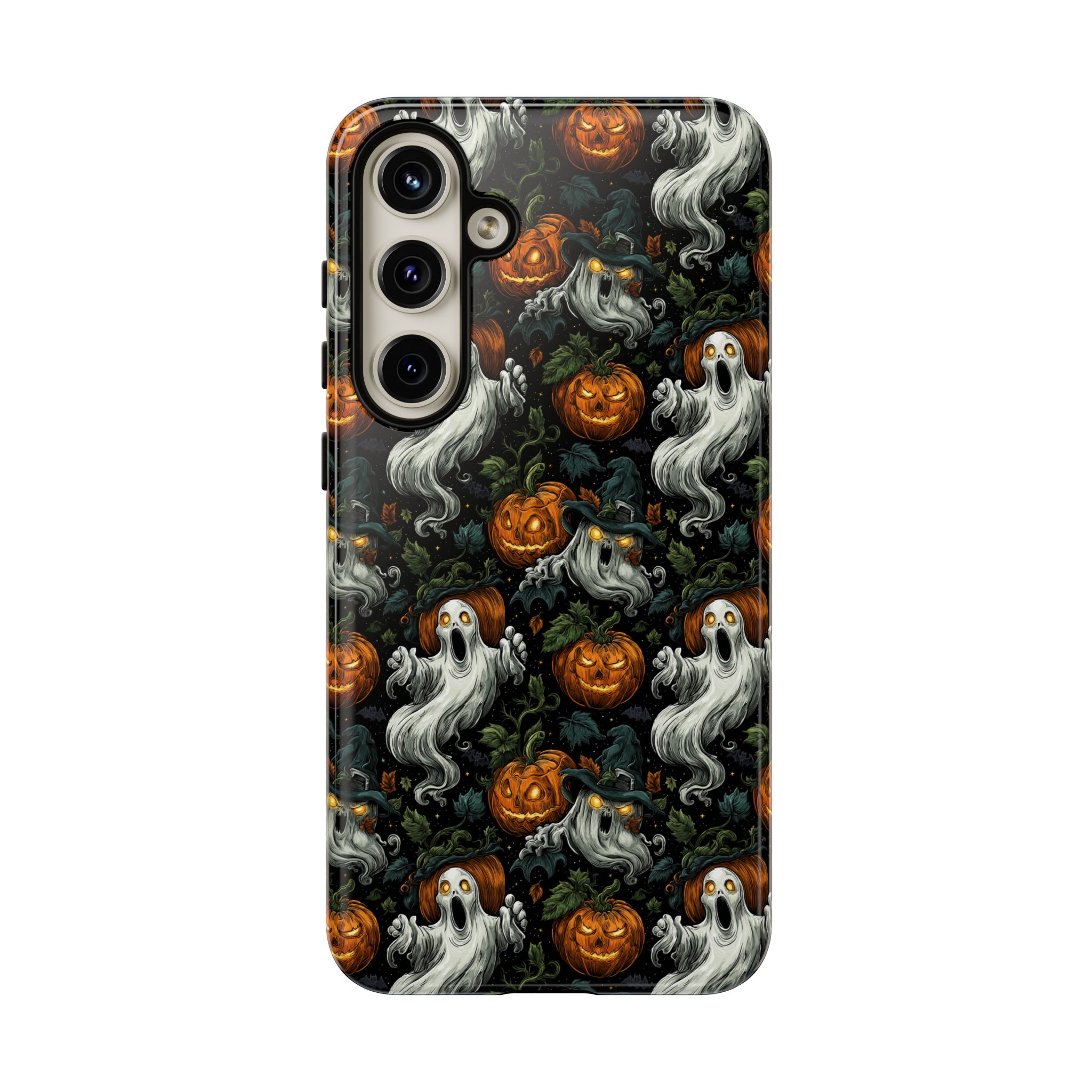 Ghosts & Pumpkins Pattern 1 Samsung & iPhone Ultra Tough Cases - Image 21