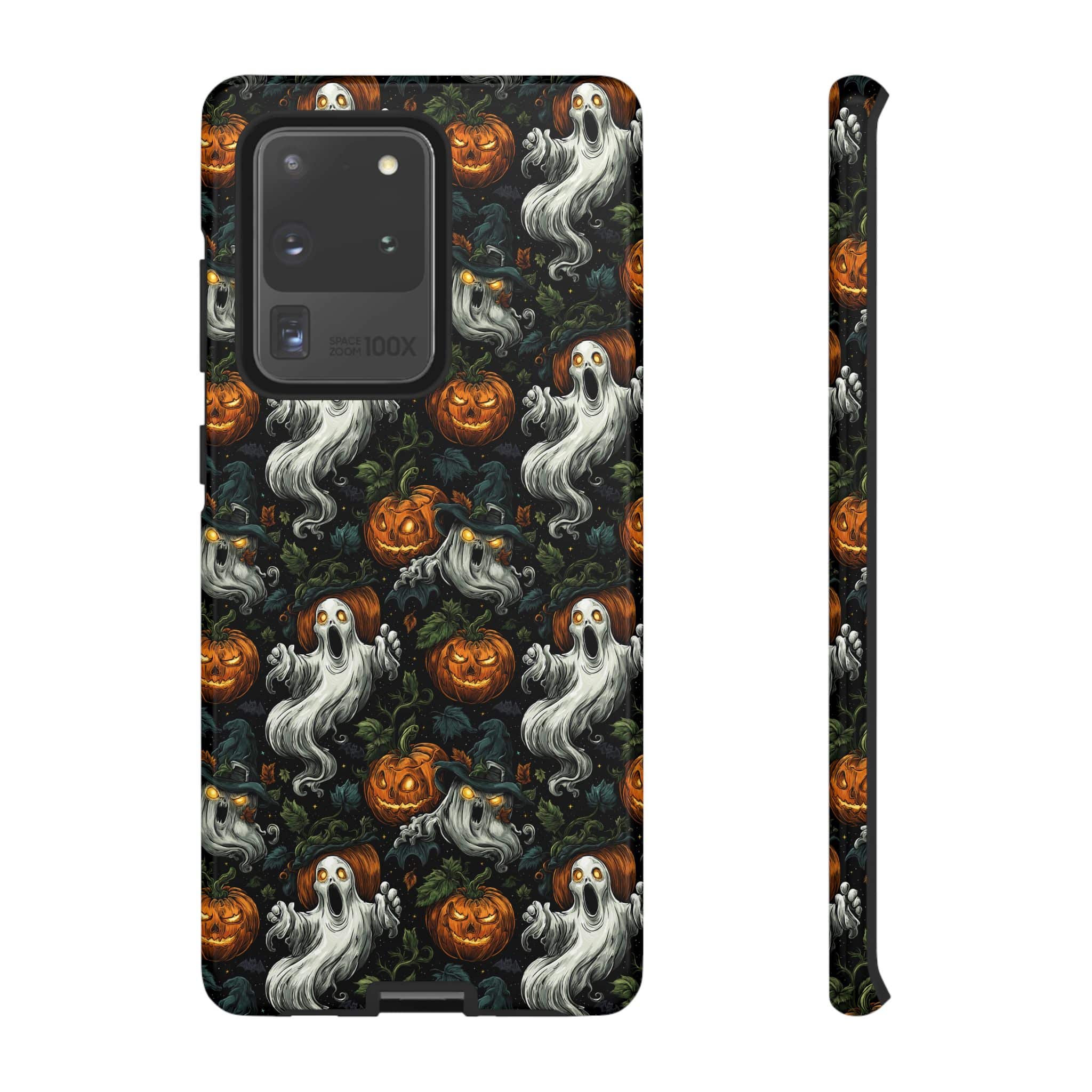 Ghosts & Pumpkins Pattern 1 Samsung & iPhone Ultra Tough Cases - Image 47