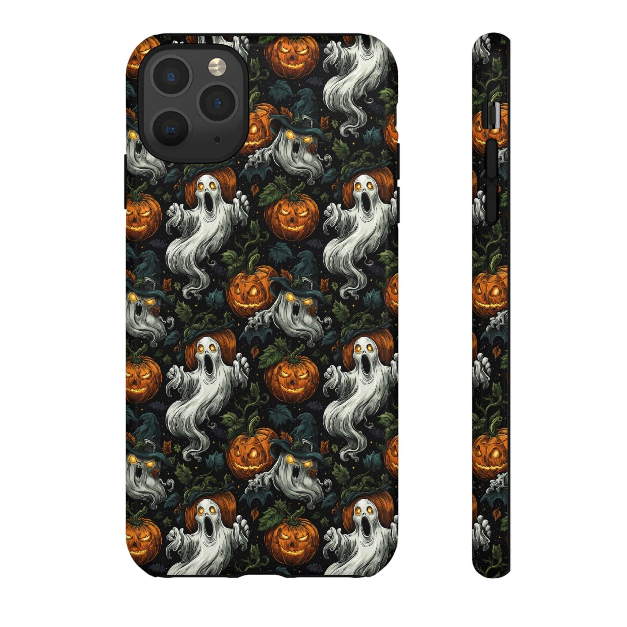 Ghosts & Pumpkins Pattern 1 Samsung & iPhone Ultra Tough Cases - Image 43