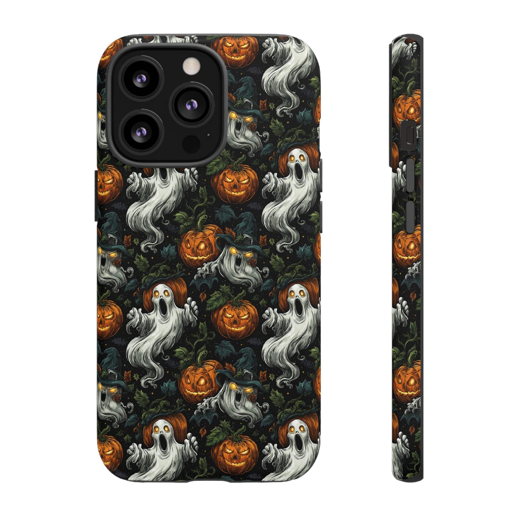 Ghosts & Pumpkins Pattern 1 Samsung & iPhone Ultra Tough Cases - Image 64