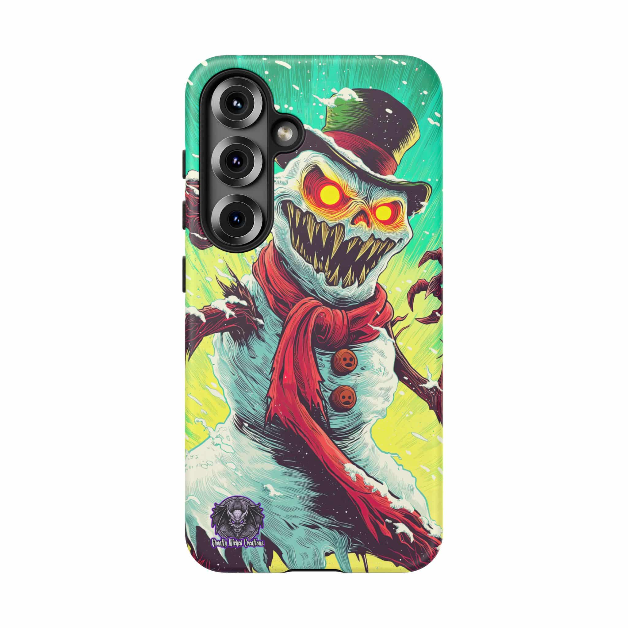 Sadistic Snowman Pop 60’s Art Style Samsung & iPhone Ultra Tough Cases - Image 107