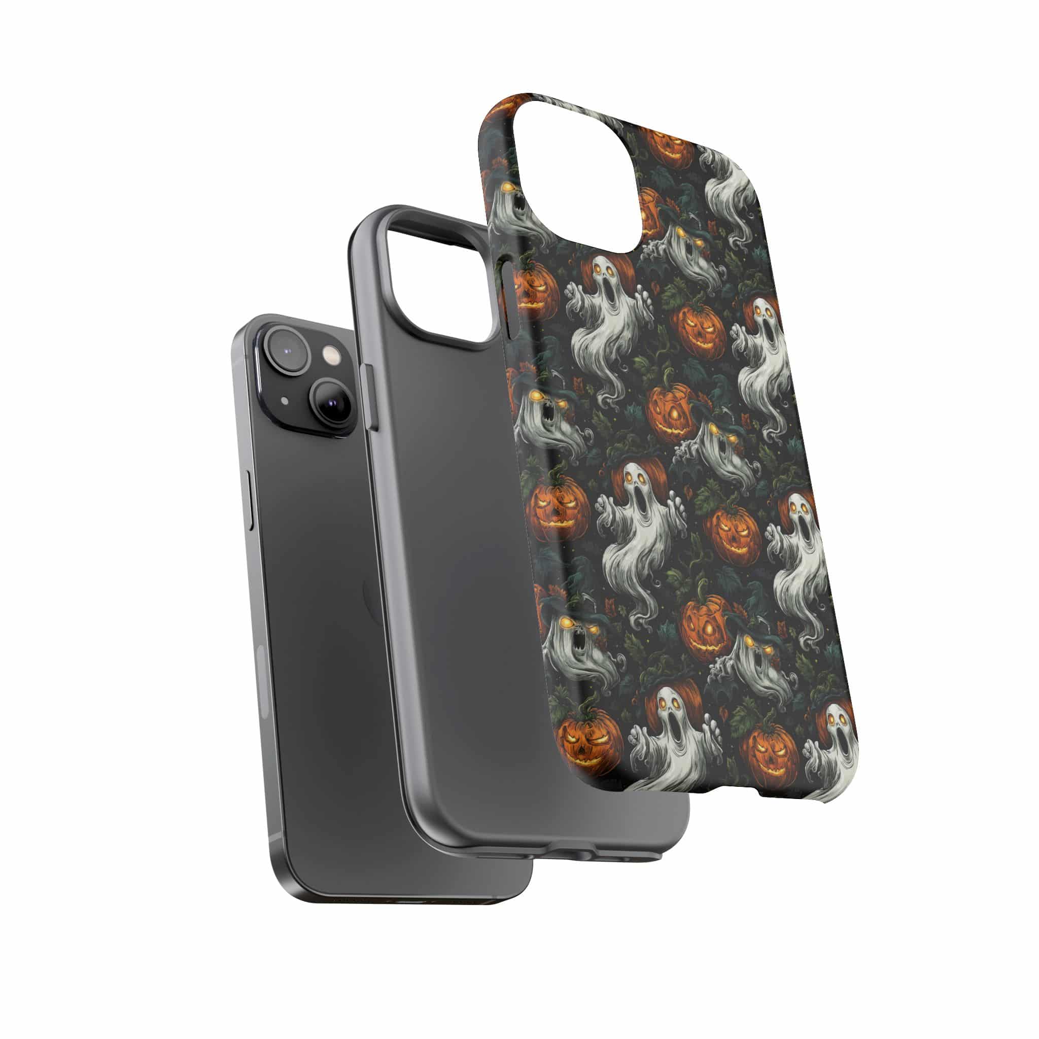 Ghosts & Pumpkins Pattern 1 Samsung & iPhone Ultra Tough Cases - Image 80