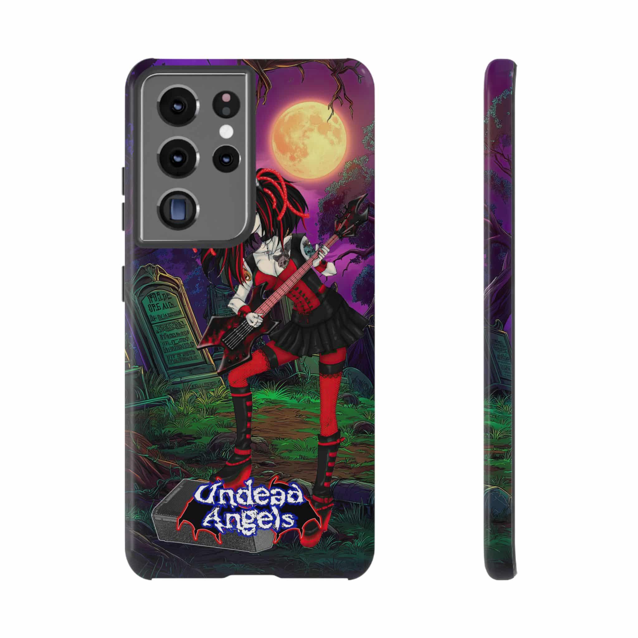 Undead Angels Vampire Guitarist Crimson Classic 2025 Edition Samsung & iPhone Ultra Tough Cases - Image 5